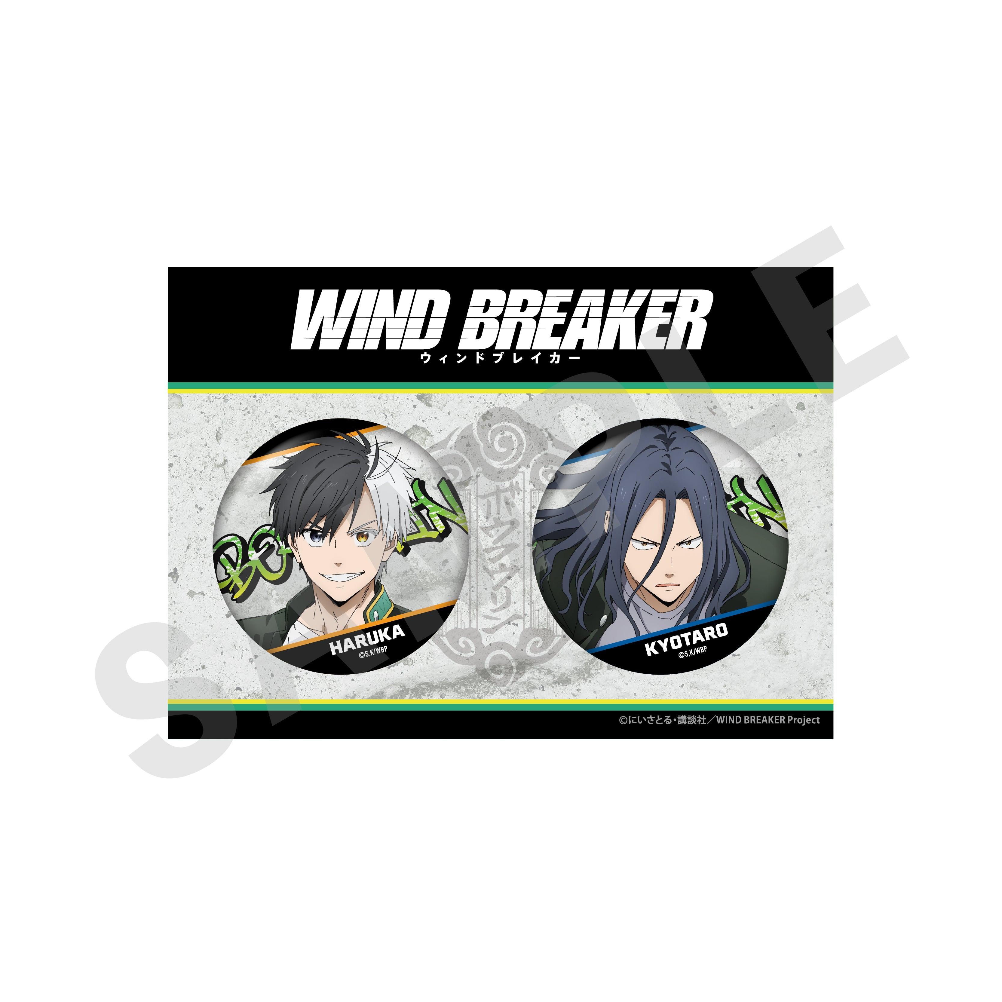 TVアニメ『WIND BREAKER』~favorite series~ 缶バッジセット(桜 遥&杉下 京太郎) の商品画像1枚目です