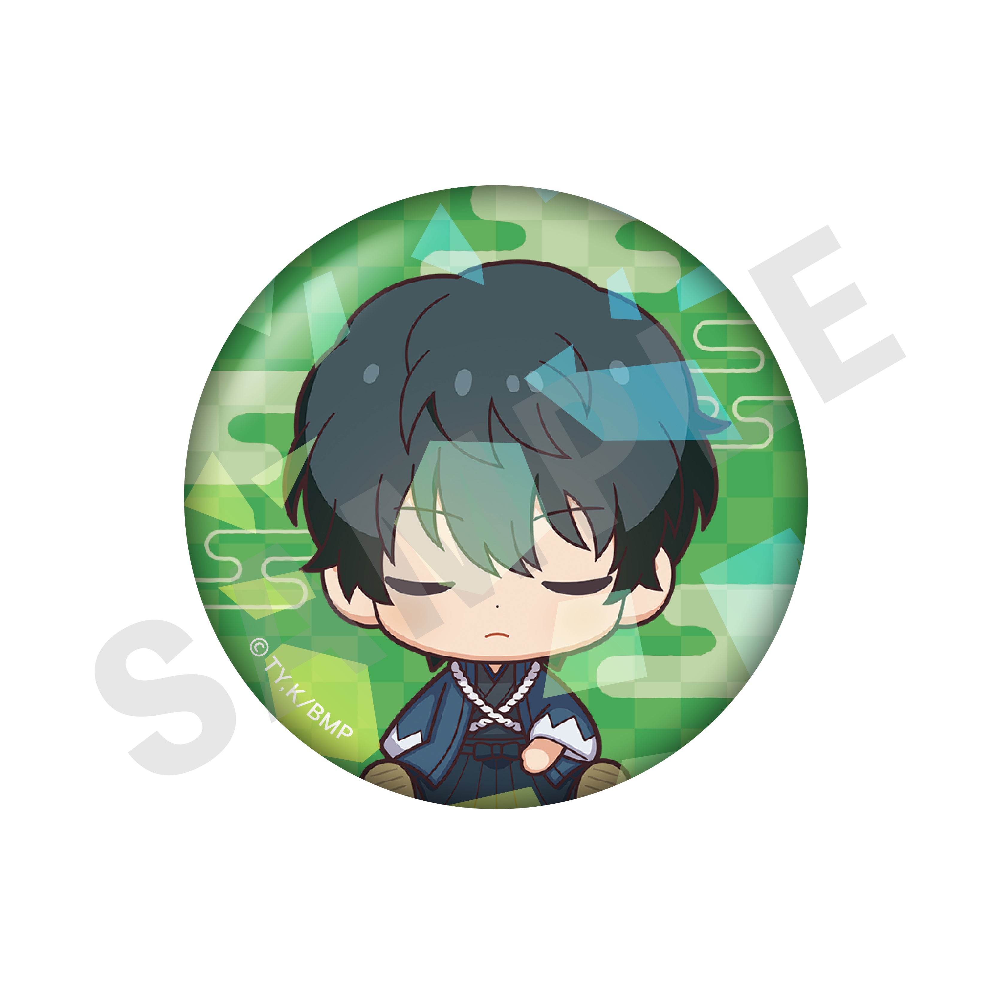 【全種セット】TVアニメ『青のミブロ』 おやすみシリーズ トレーディングホログラム缶バッジ(全7種) の商品画像3枚目です