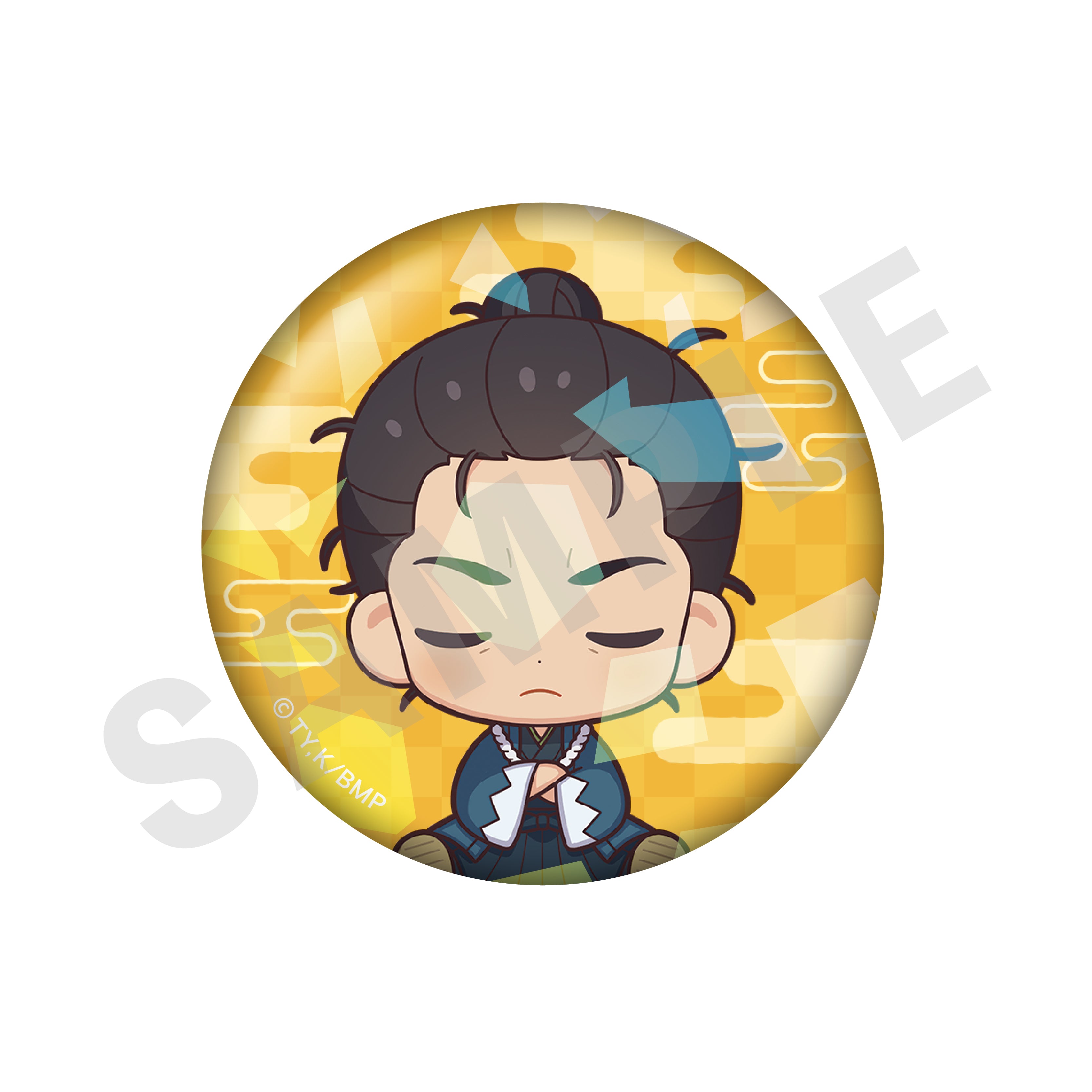 【全種セット】TVアニメ『青のミブロ』 おやすみシリーズ トレーディングホログラム缶バッジ(全7種) の商品画像7枚目です