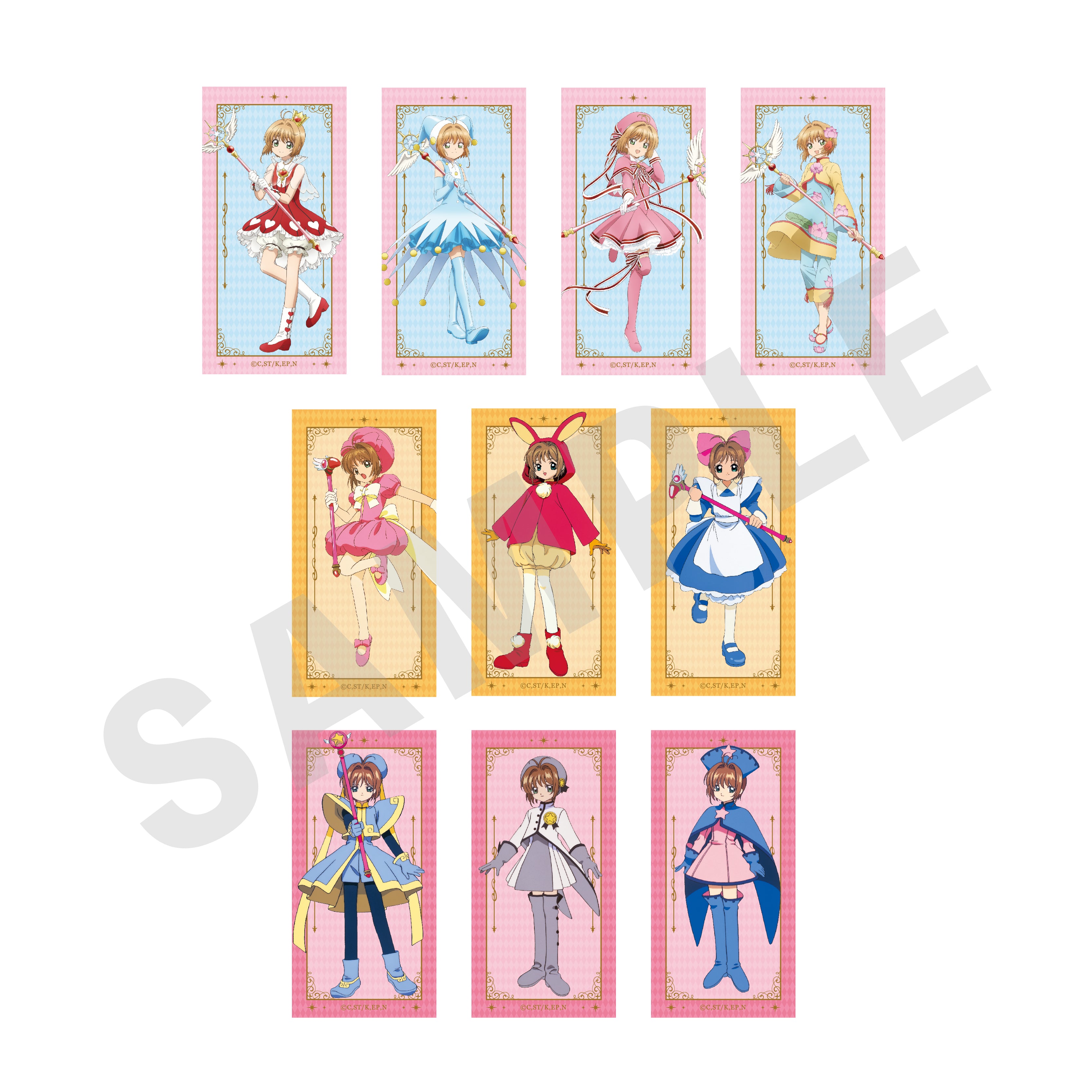 【全種セット】カードキャプターさくら クリアカード編 〜favorite series〜 トレーディングミニステッカーA(全10種) の商品画像1枚目です