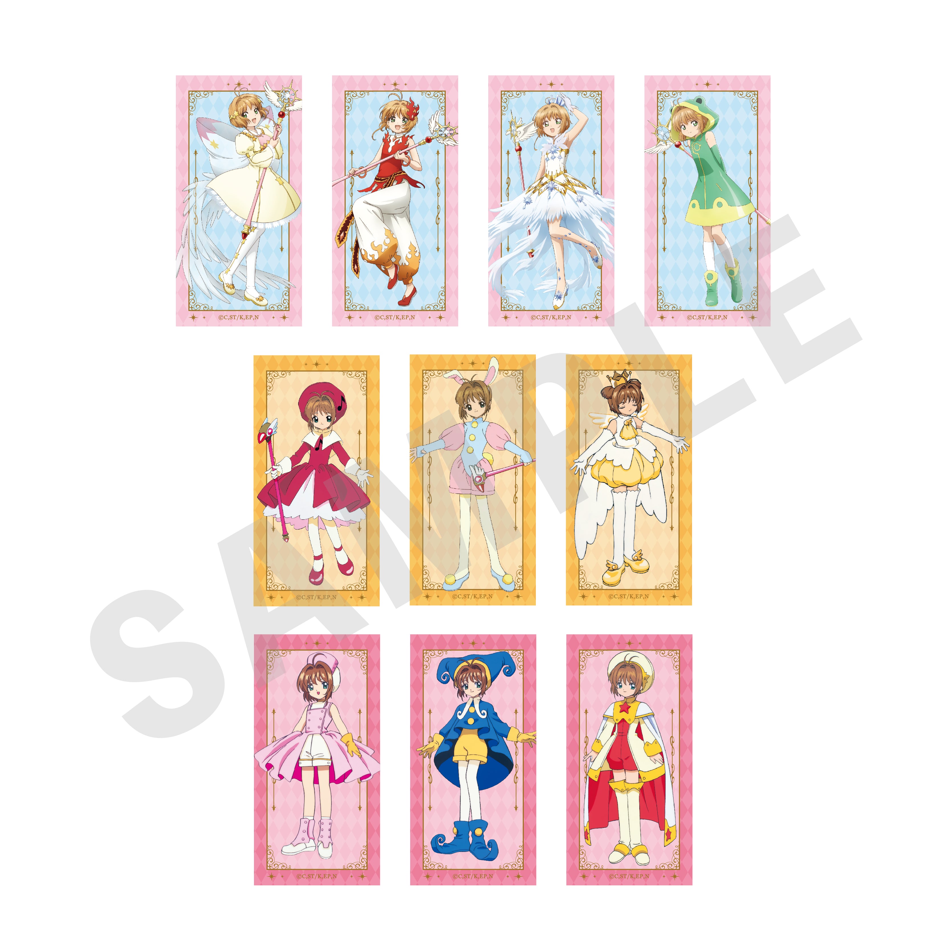 【全種セット】カードキャプターさくら クリアカード編 〜favorite series〜 トレーディングミニステッカーB(全10種)