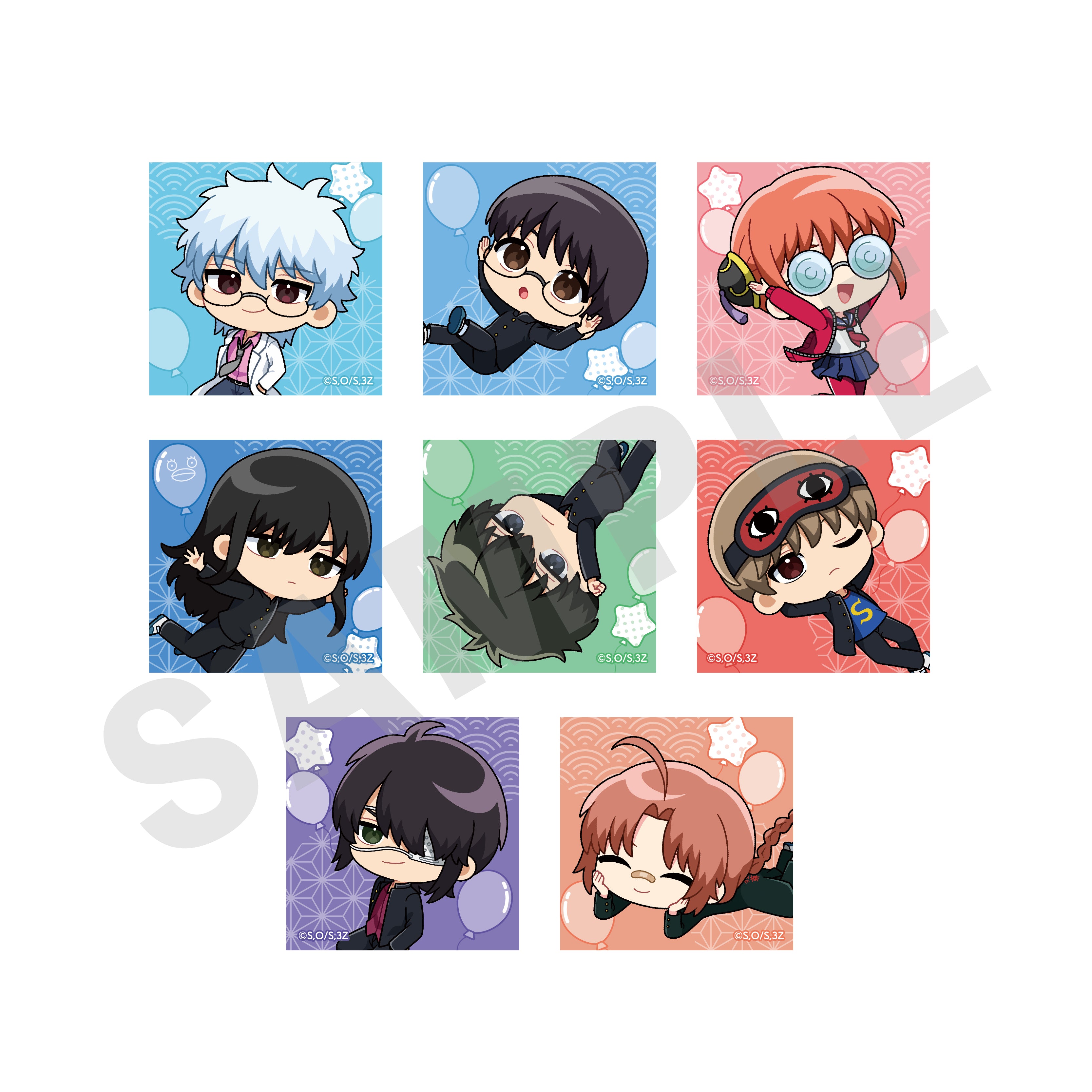 【単品】「3年Z組銀八先生」トレーディングステッカー(全8種)