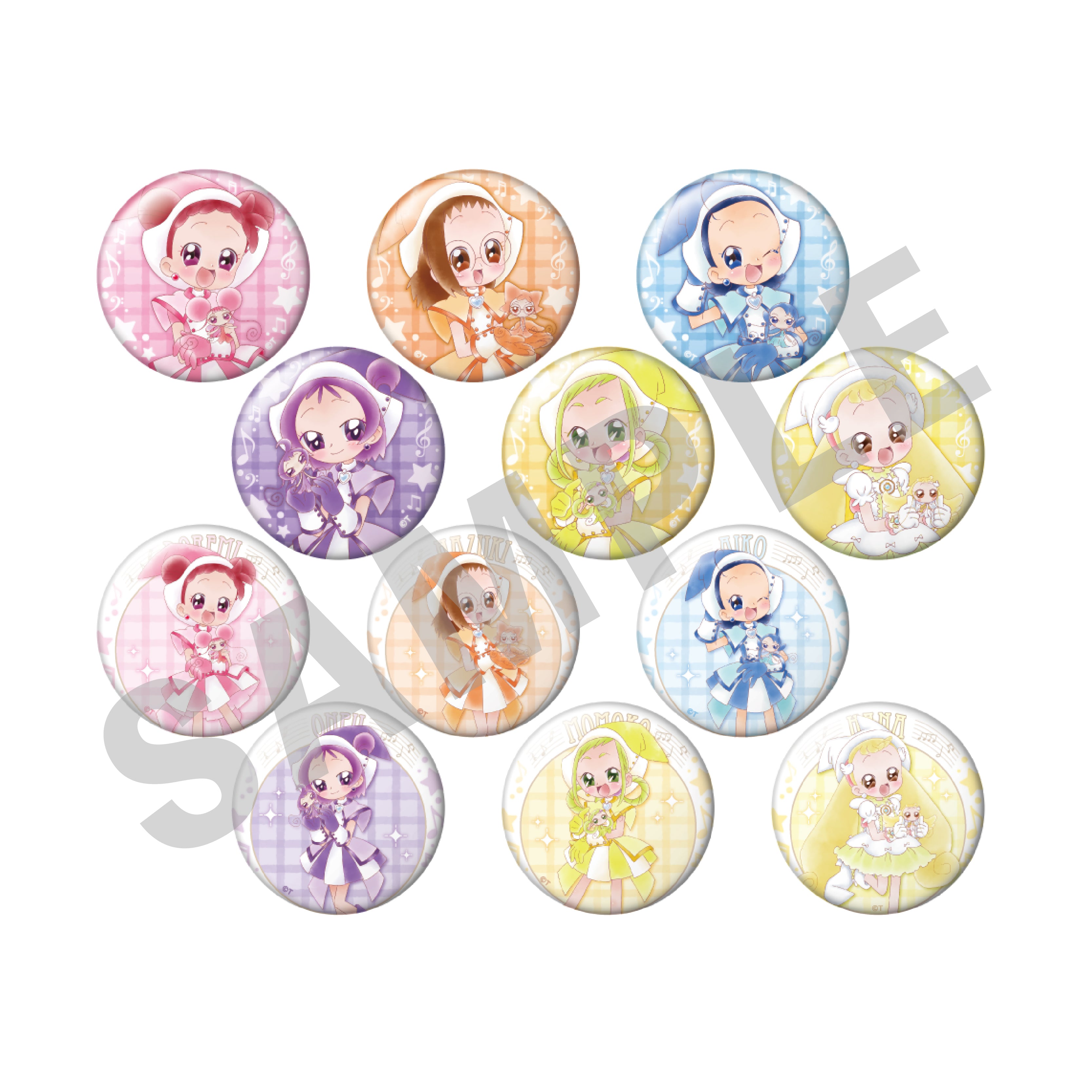 【単品】「おジャ魔女どれみ」だっこシリーズ トレーディング缶バッジ(全12種)