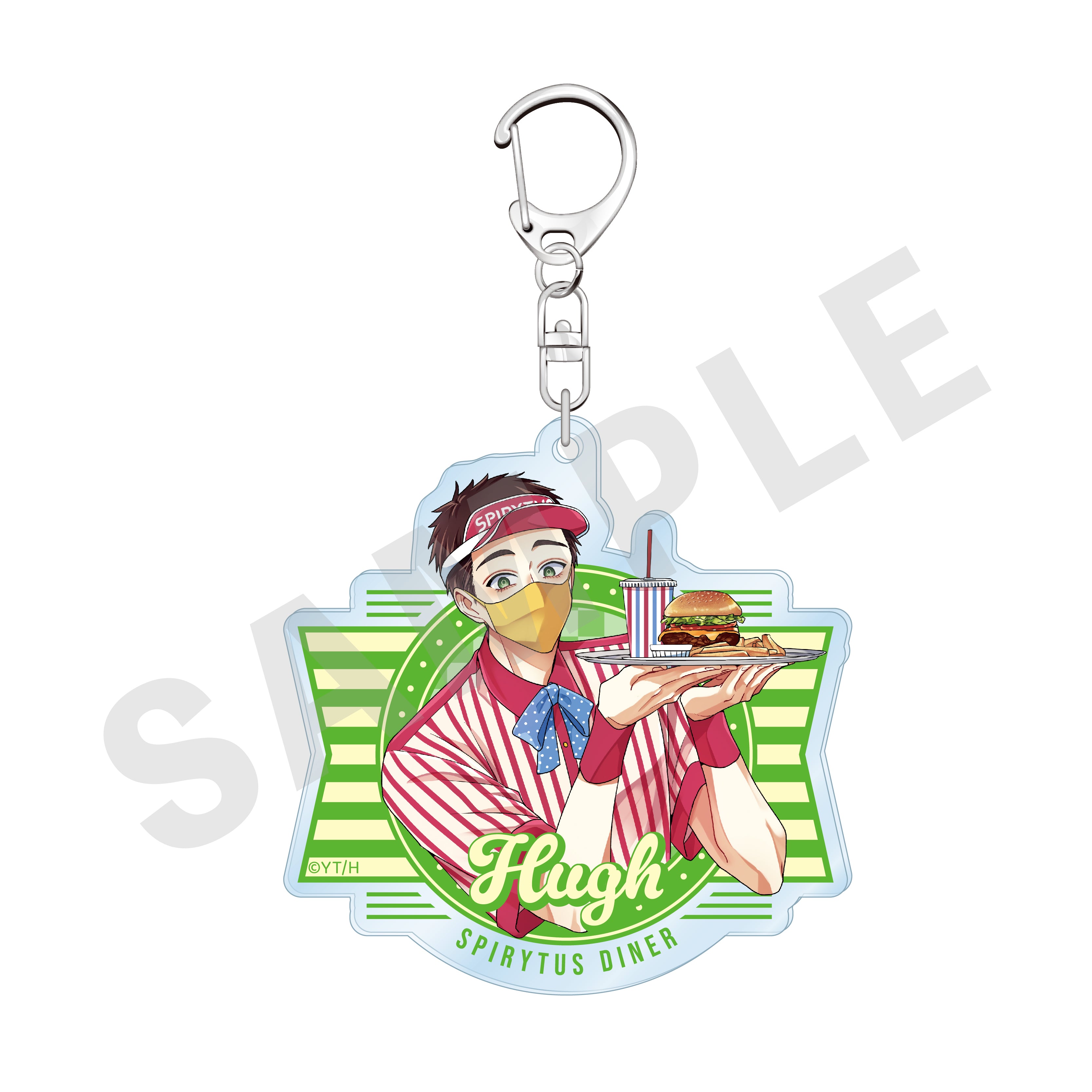 「拷問バイトくんの日常」アクリルキーホルダー(ヒュー) の商品画像1枚目です