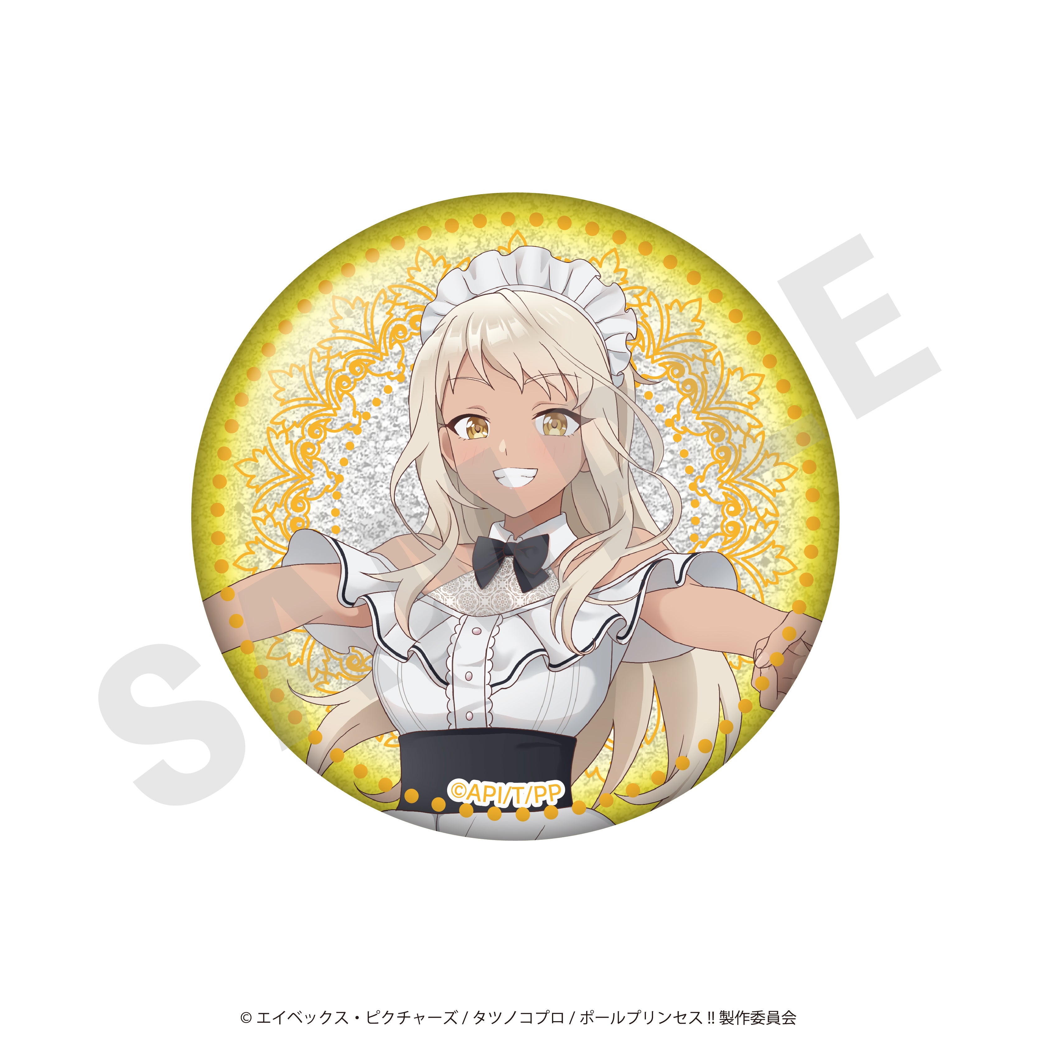【単品】「ポールプリンセス!!」トレーディング缶バッジ メイドver.(全14種/フルカラー7種+グリッター7種)