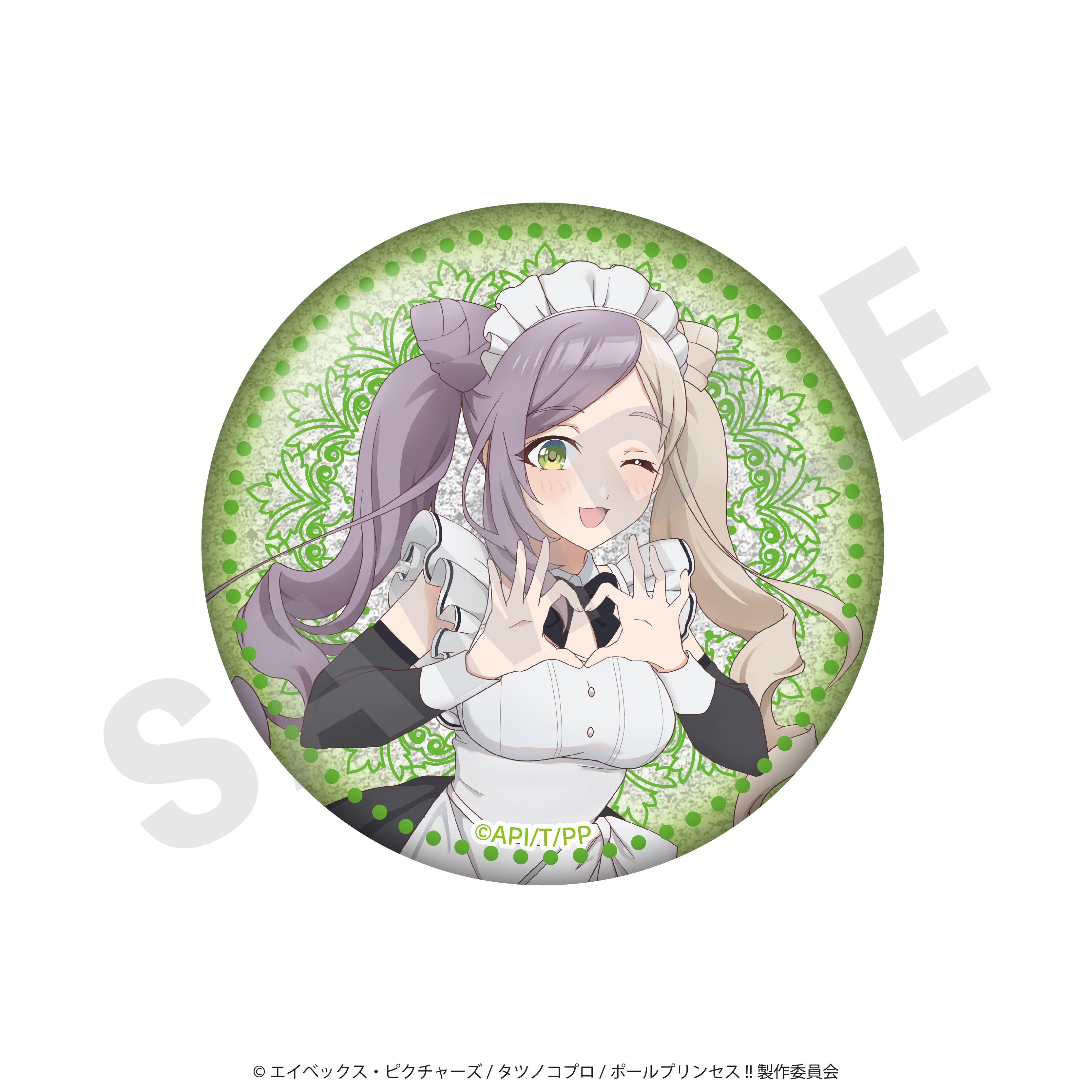 【単品】「ポールプリンセス!!」トレーディング缶バッジ メイドver.(全14種/フルカラー7種+グリッター7種)