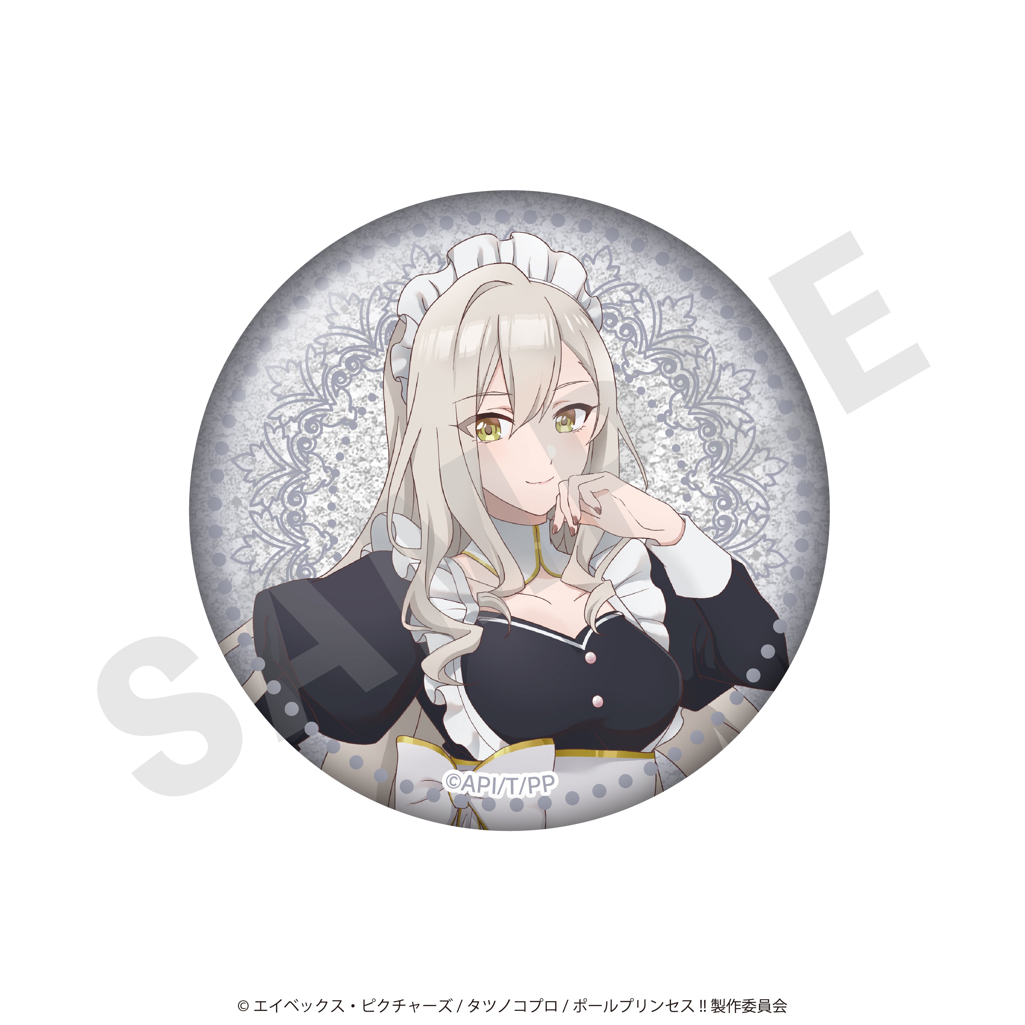 【単品】「ポールプリンセス!!」トレーディング缶バッジ メイドver.(全14種/フルカラー7種+グリッター7種)