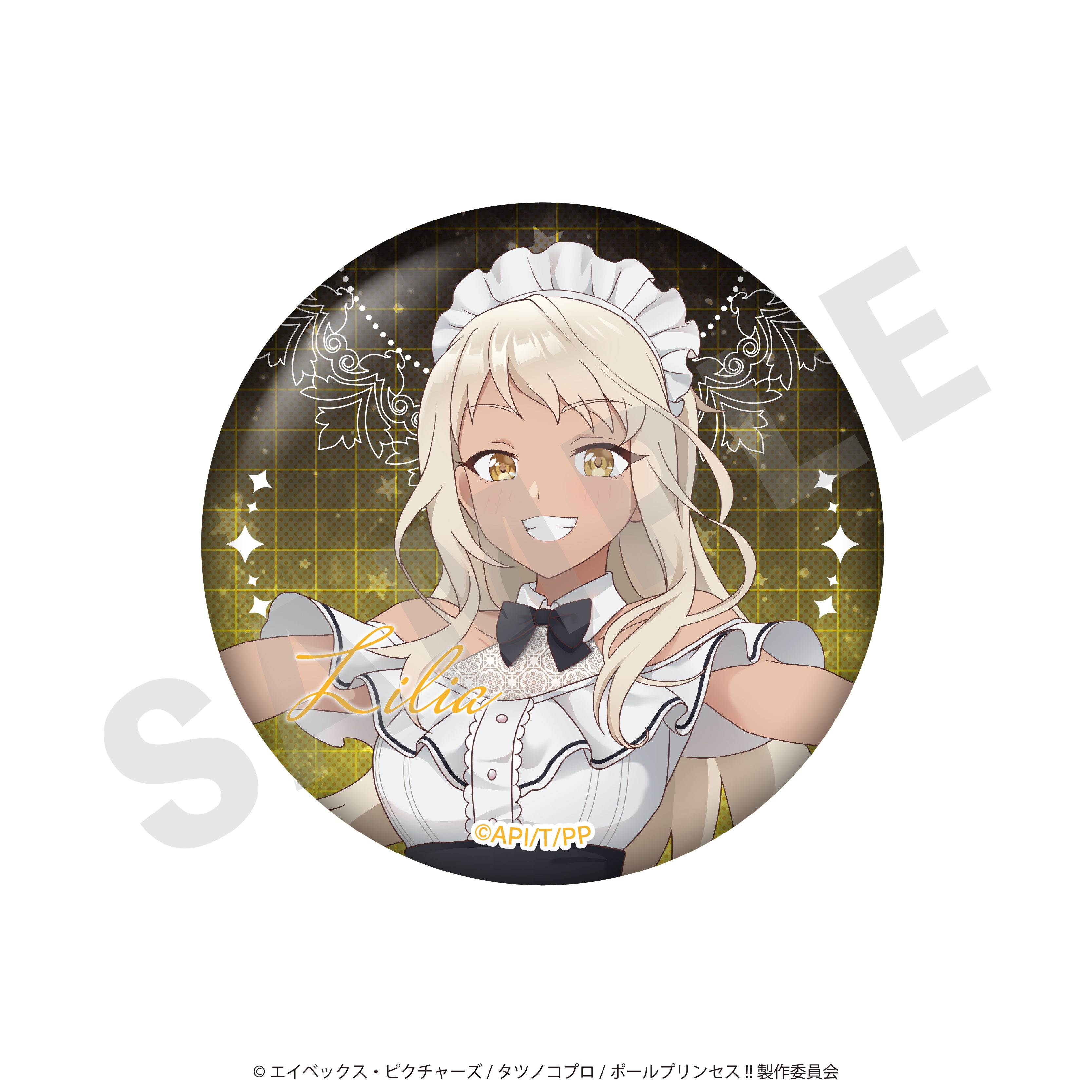 【単品】「ポールプリンセス!!」トレーディング缶バッジ メイドver.(全14種/フルカラー7種+グリッター7種)