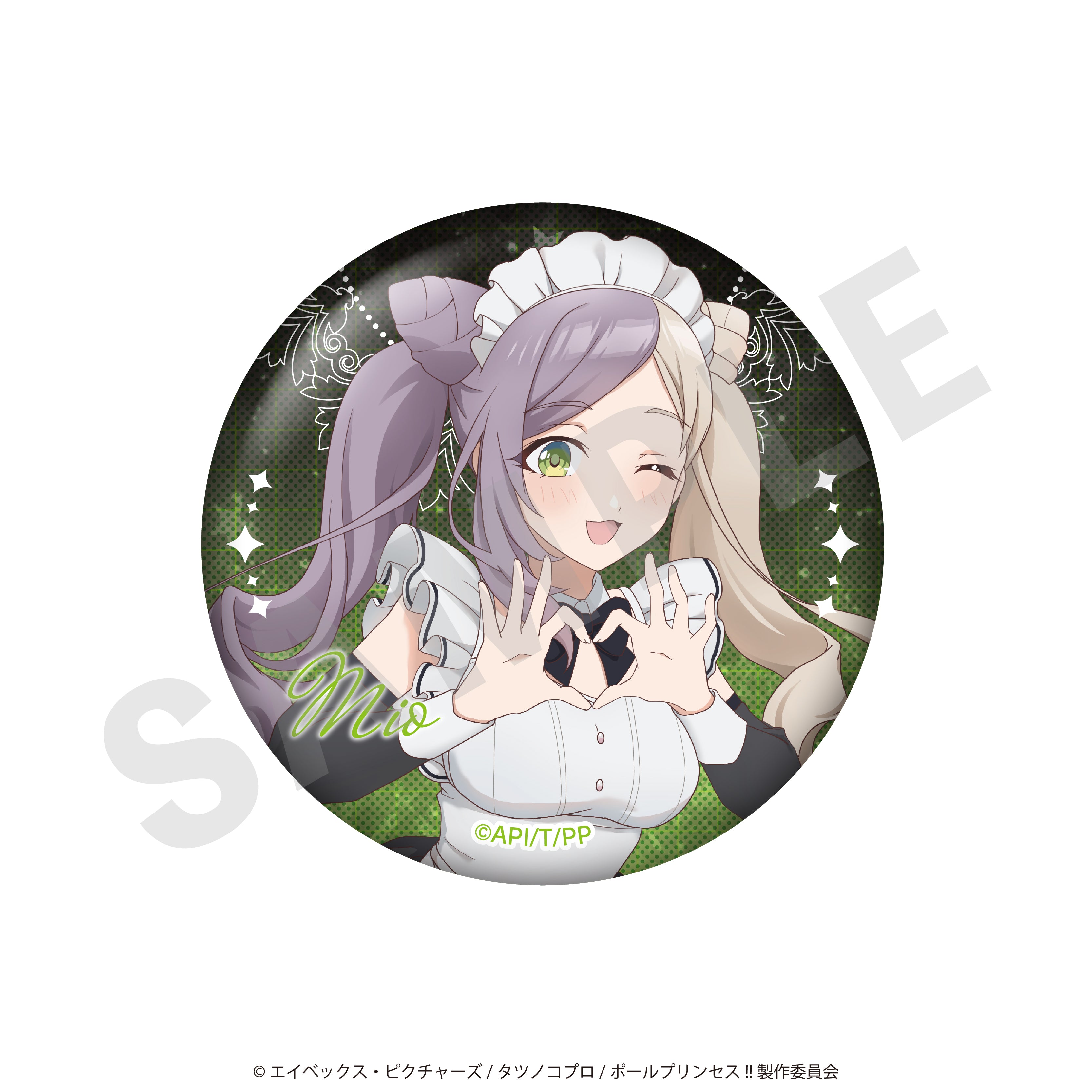 【単品】「ポールプリンセス!!」トレーディング缶バッジ メイドver.(全14種/フルカラー7種+グリッター7種)