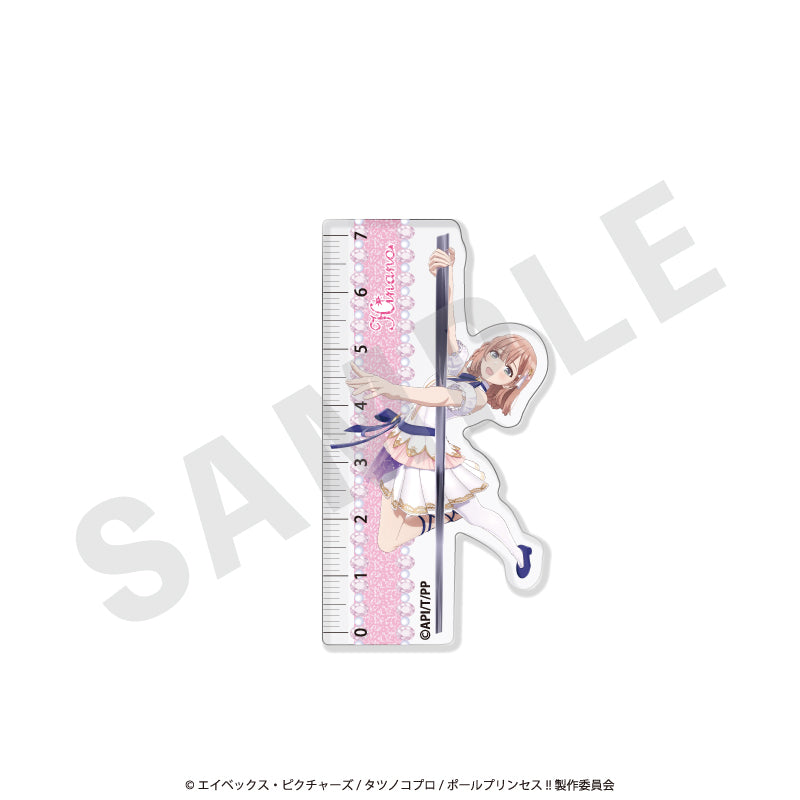 「ポールプリンセス!!」スタンドミニ定規(星北ヒナノ) の商品画像1枚目です