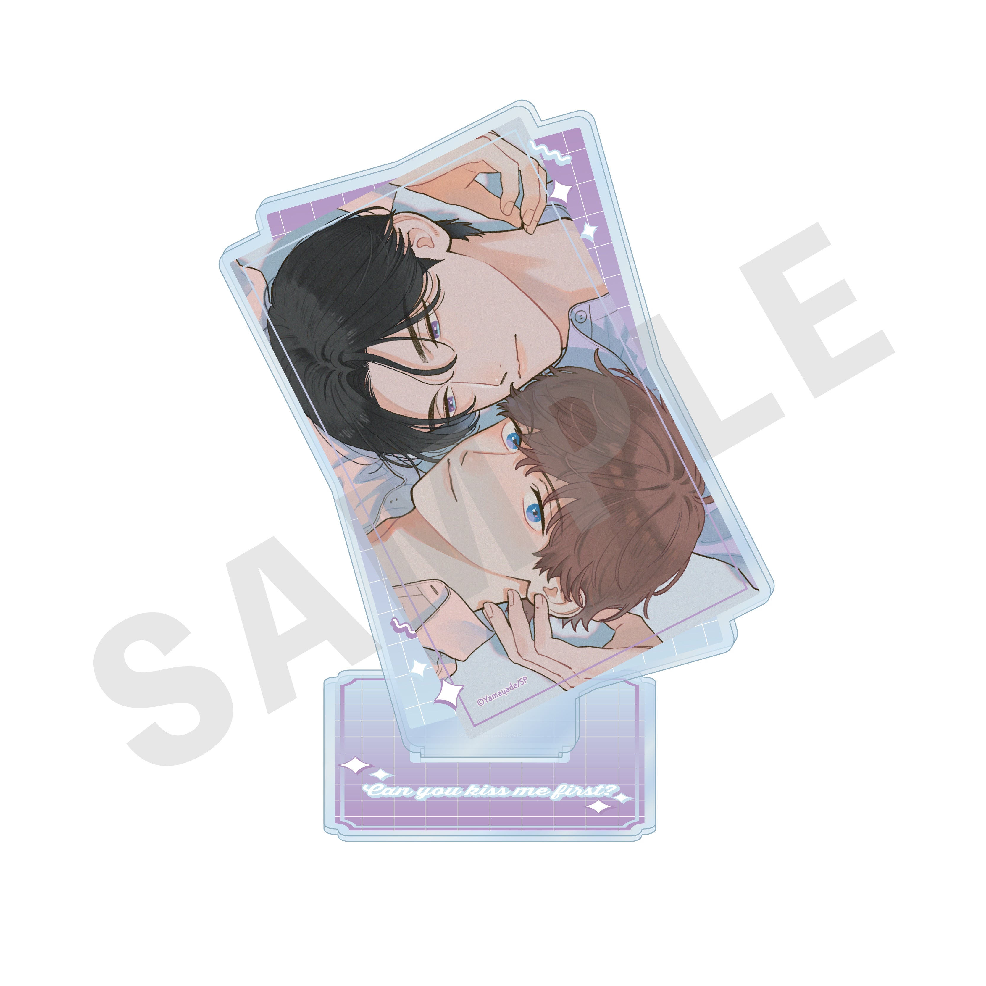 「お前のほうからキスしてくれよ」斜めアクリルスタンド