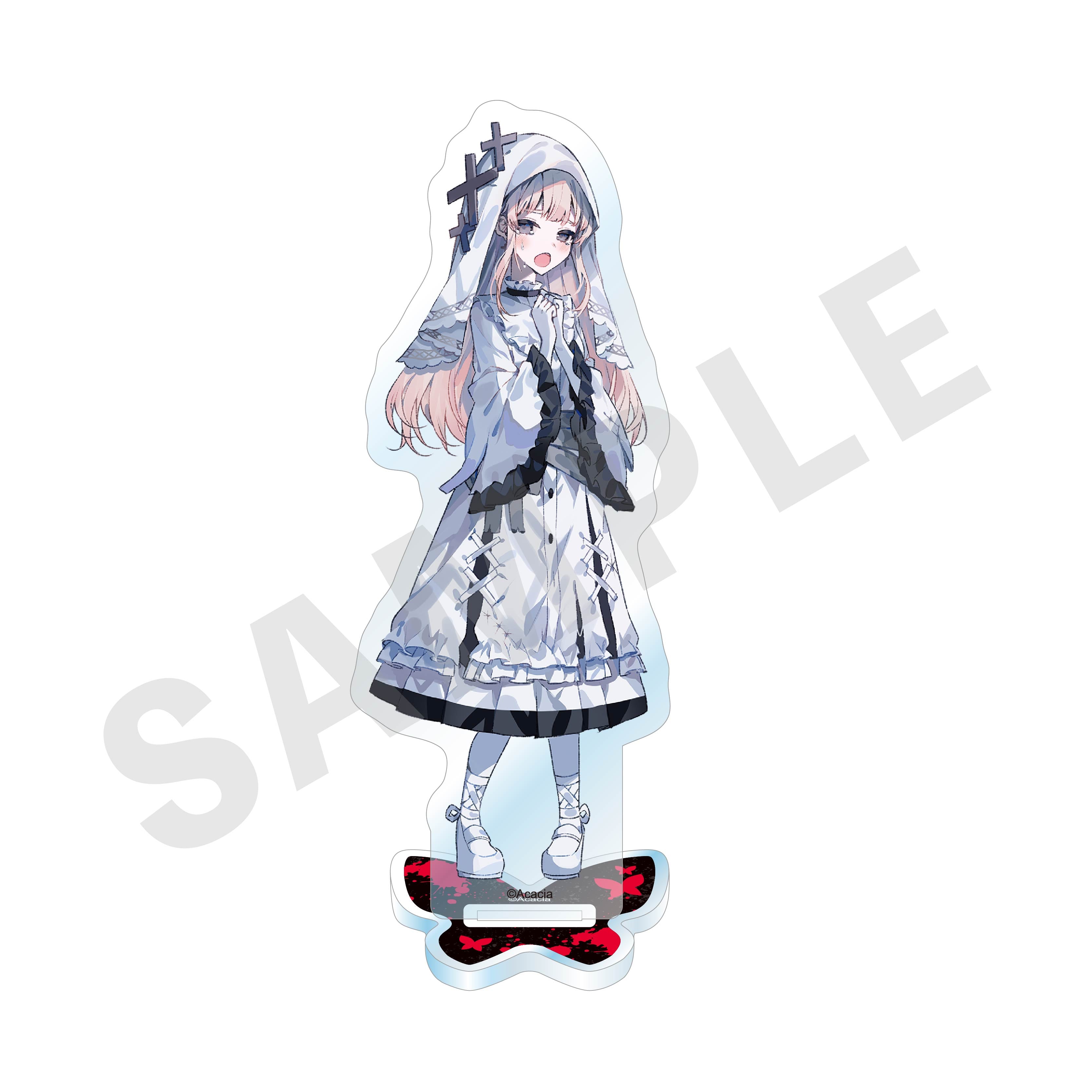 魔法少女ノ魔女裁判 のグッズ、氷上メルルのアクリルスタンドの画像です