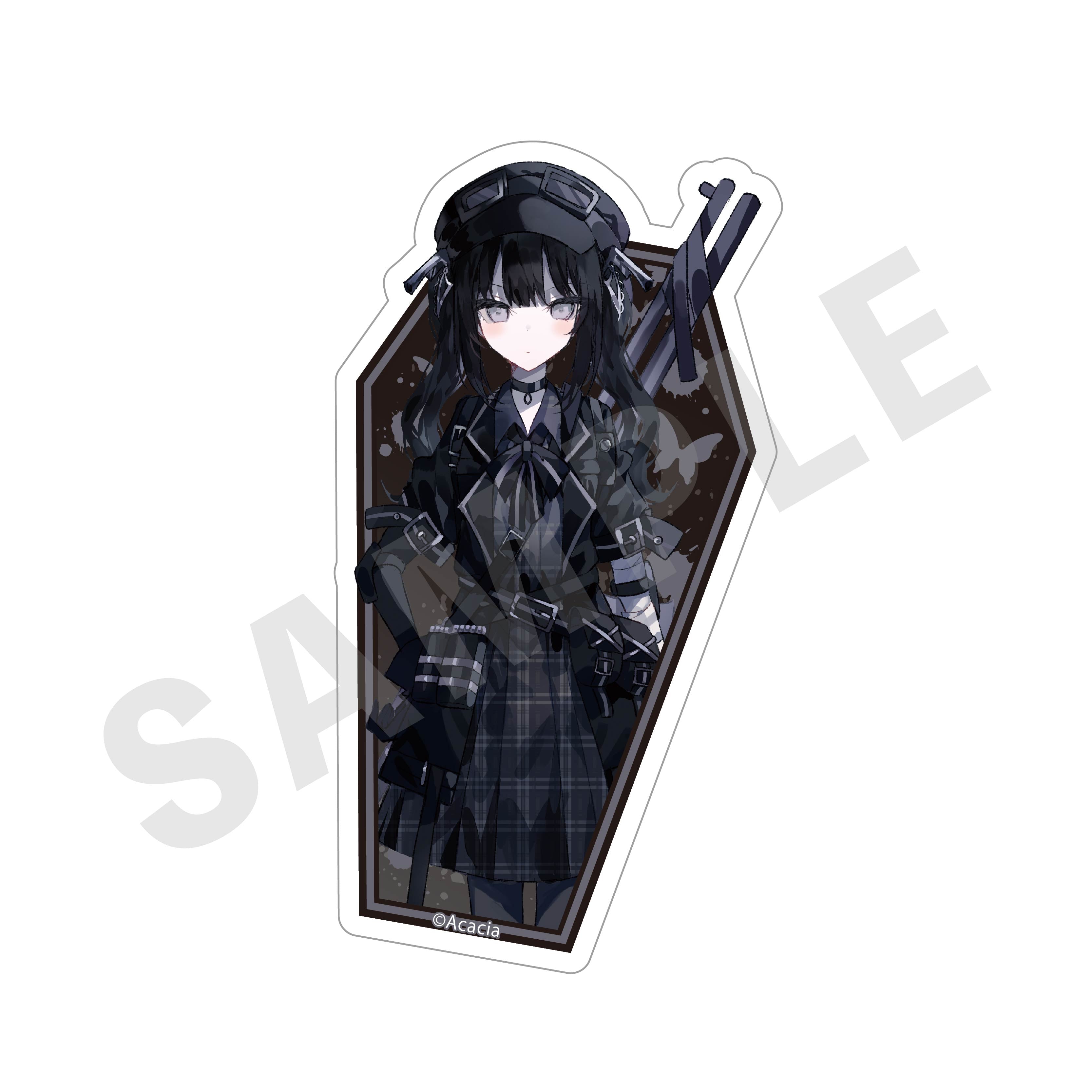 魔法少女ノ魔女裁判 のグッズ、黒部ナノカのステッカーの画像です