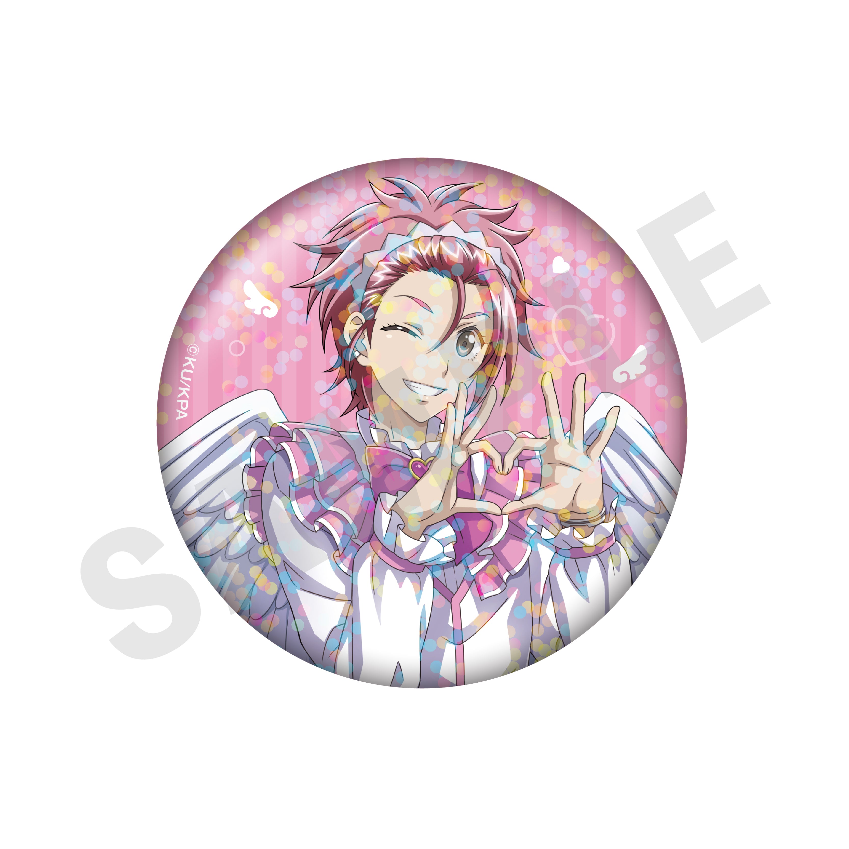 【単品】劇場版「美男高校地球防衛部ETERNAL LOVE!」トレーディングホログラム缶バッジ 天使と悪魔ver.(LOVE)(全10種)