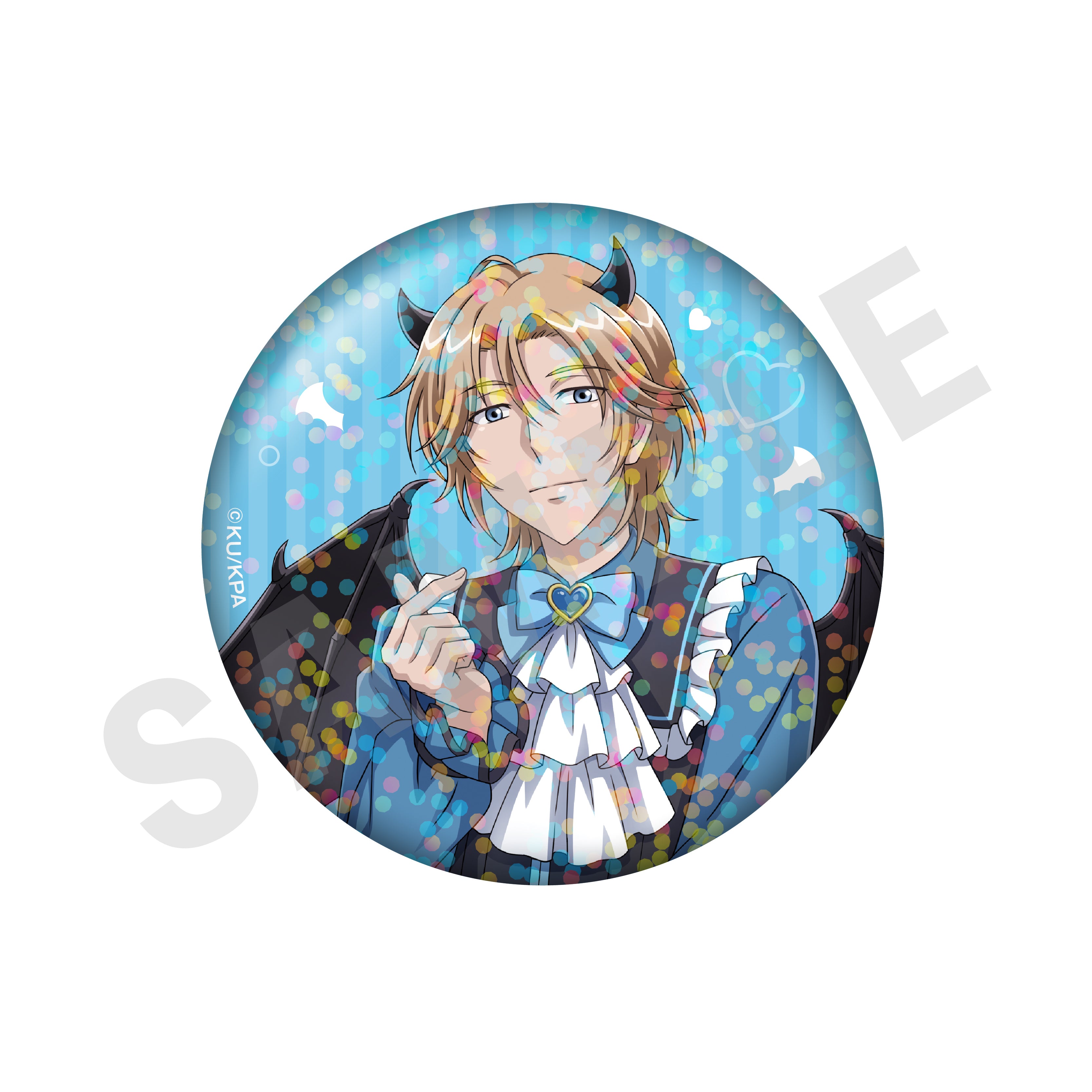【単品】劇場版「美男高校地球防衛部ETERNAL LOVE!」トレーディングホログラム缶バッジ 天使と悪魔ver.(LOVE)(全10種)