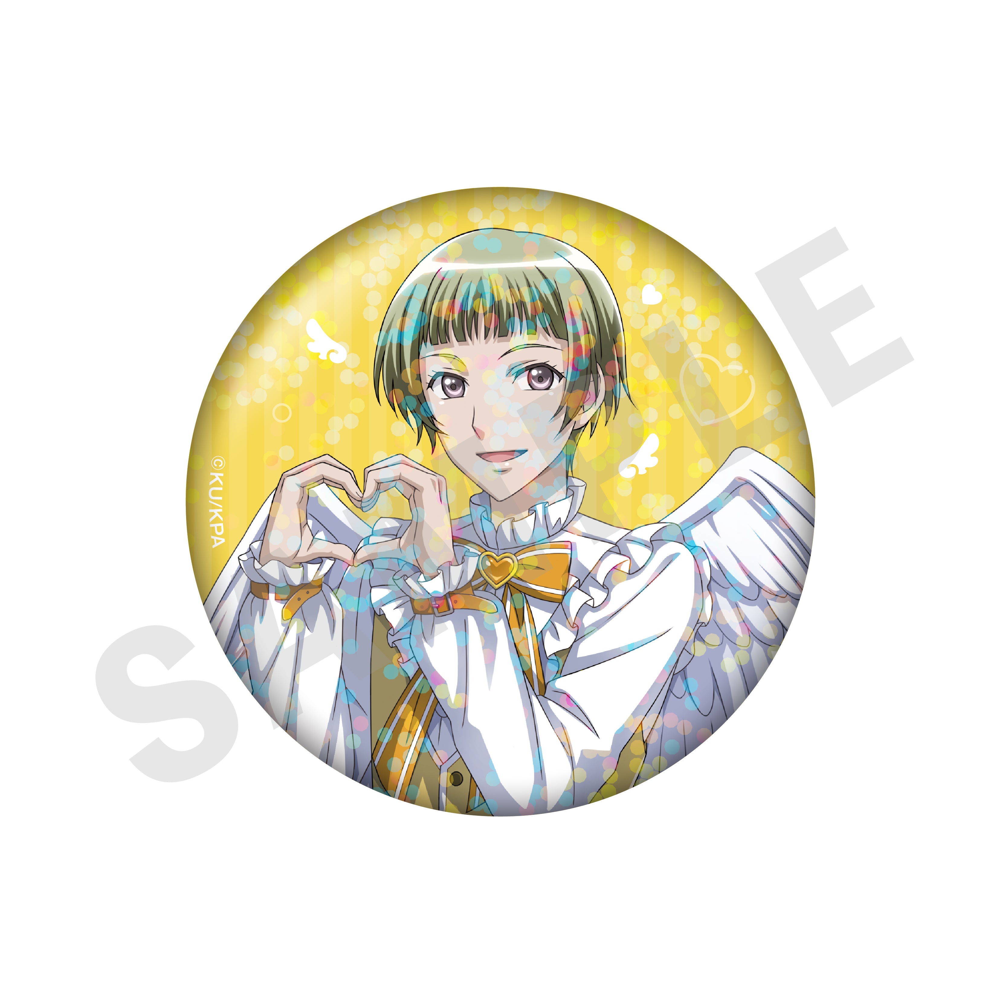 【単品】劇場版「美男高校地球防衛部ETERNAL LOVE!」トレーディングホログラム缶バッジ 天使と悪魔ver.(LOVE)(全10種)