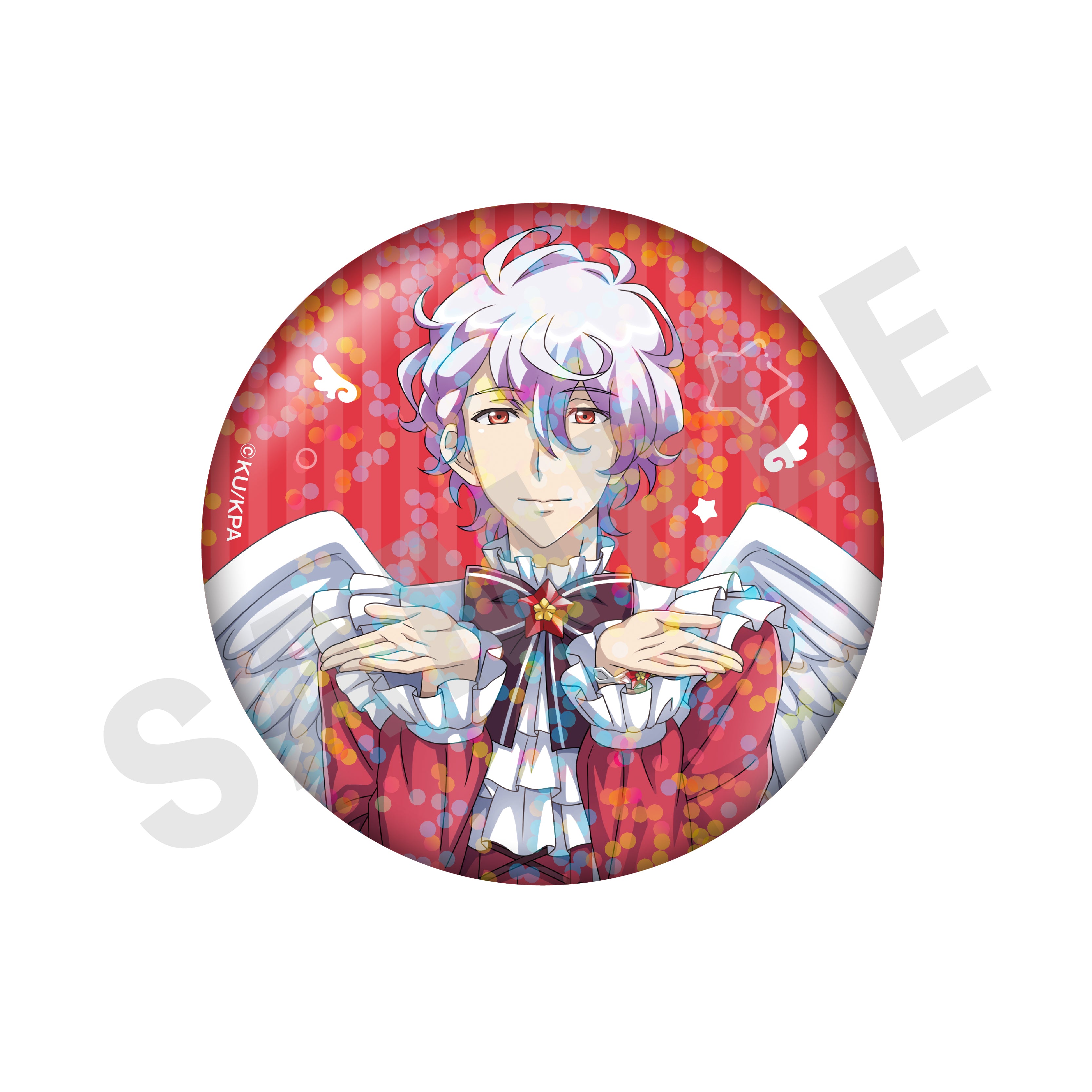 【単品】劇場版「美男高校地球防衛部ETERNAL LOVE!」トレーディングホログラム缶バッジ 天使と悪魔ver.(HAPPY KISS)(全10種)