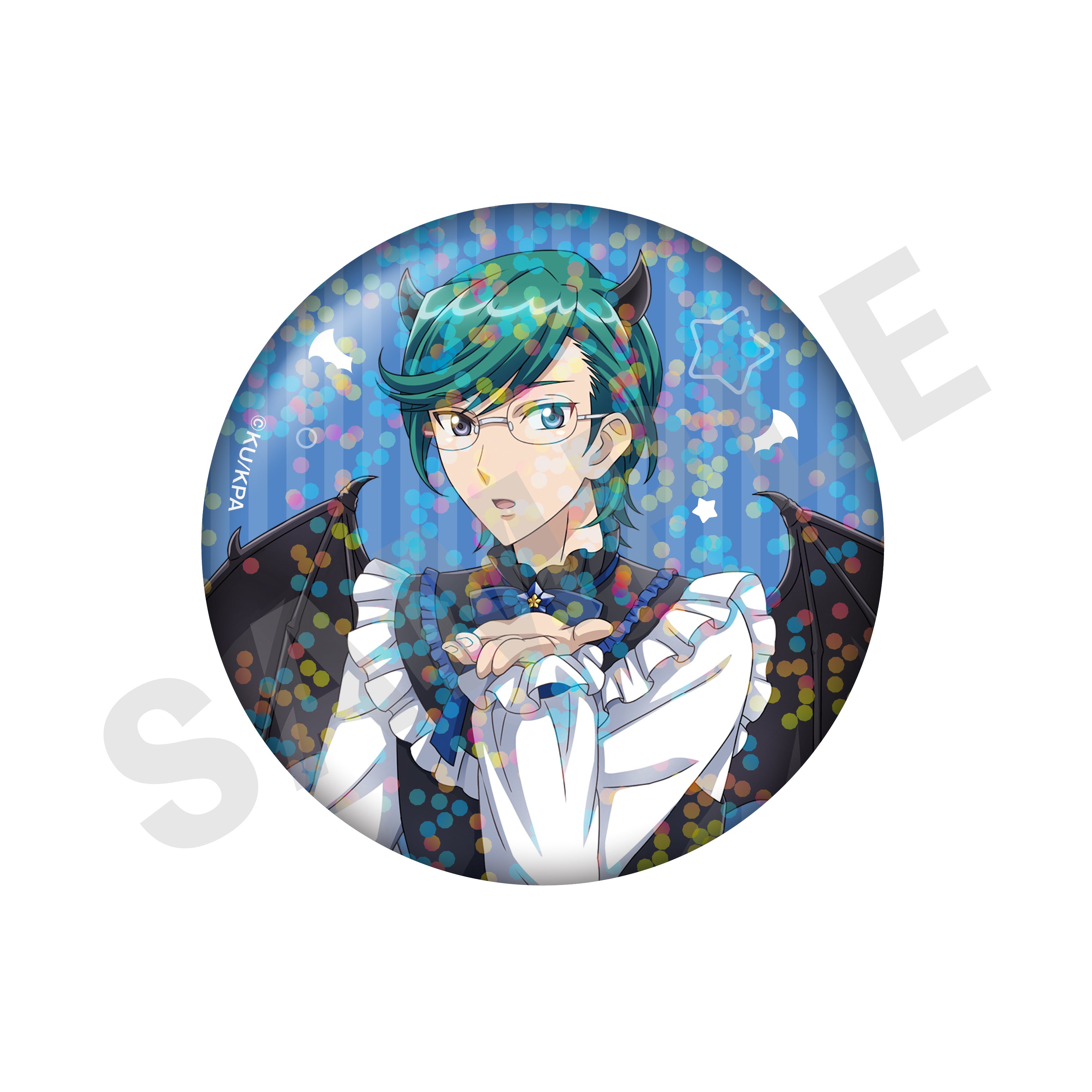 【単品】劇場版「美男高校地球防衛部ETERNAL LOVE!」トレーディングホログラム缶バッジ 天使と悪魔ver.(HAPPY KISS)(全10種)