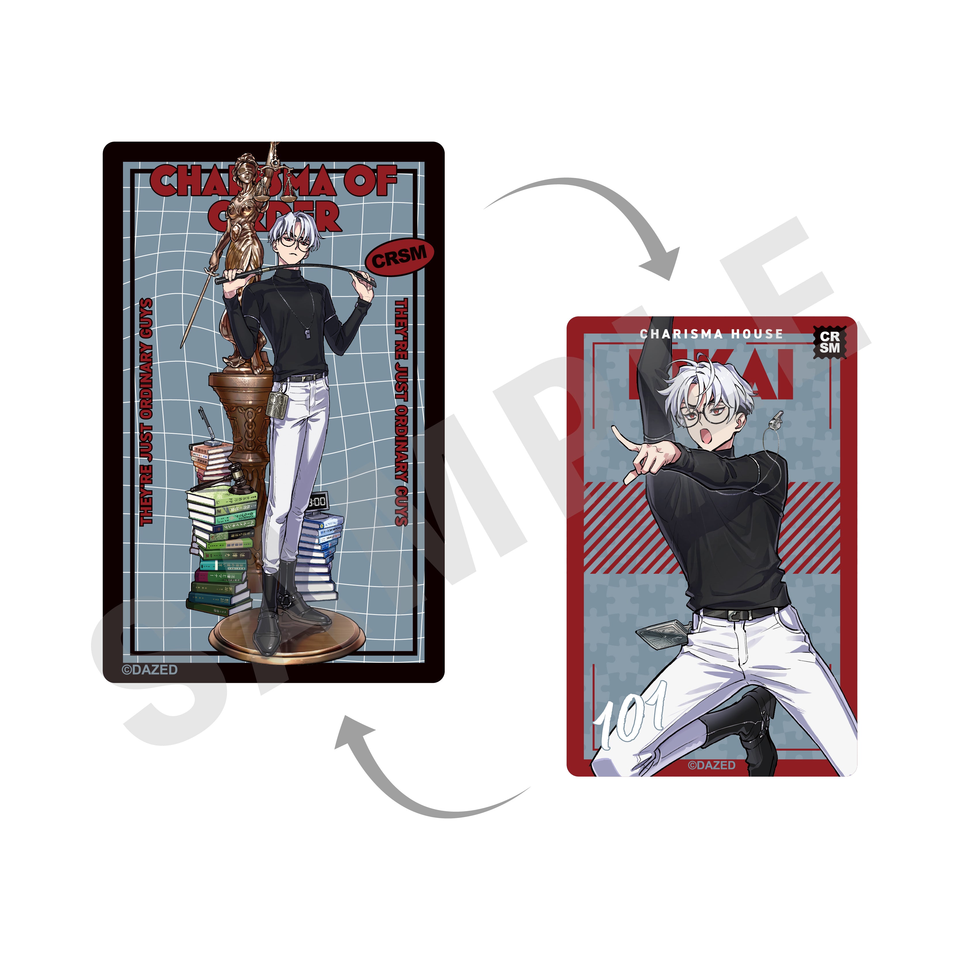 超人的シェアハウスストーリー『カリスマ』 のグッズ、草薙理解のステッカーの画像です
