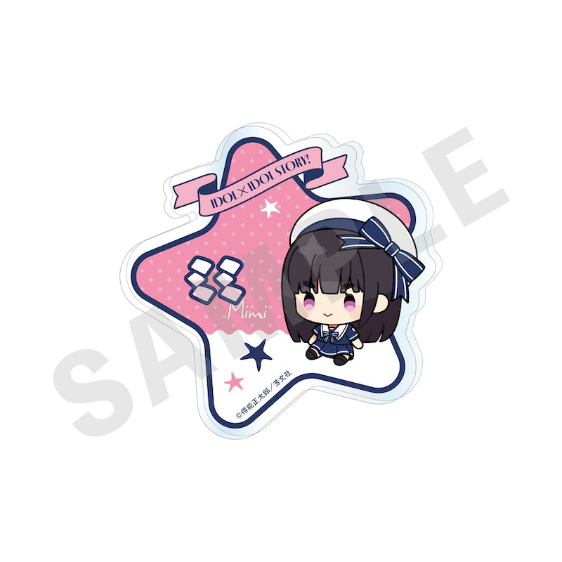 『IDOL×IDOL STORY!』 のグッズ、渚美海のお名前バッジの画像です