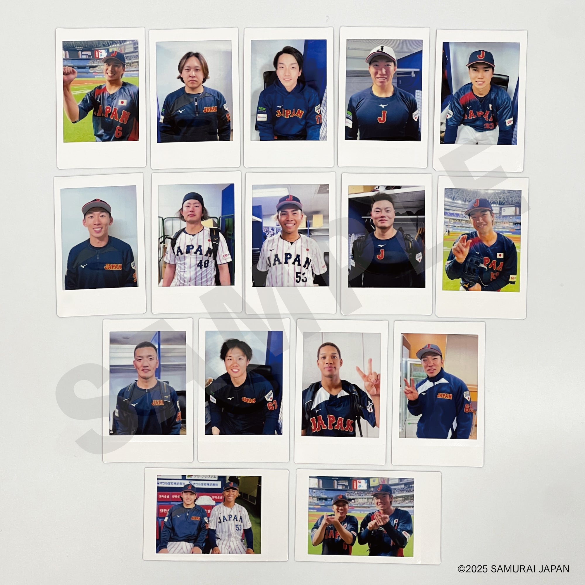 「野球日本代表 侍ジャパン」2025年3月出場選手 シークレットチェキ™ vol.1(全16種)