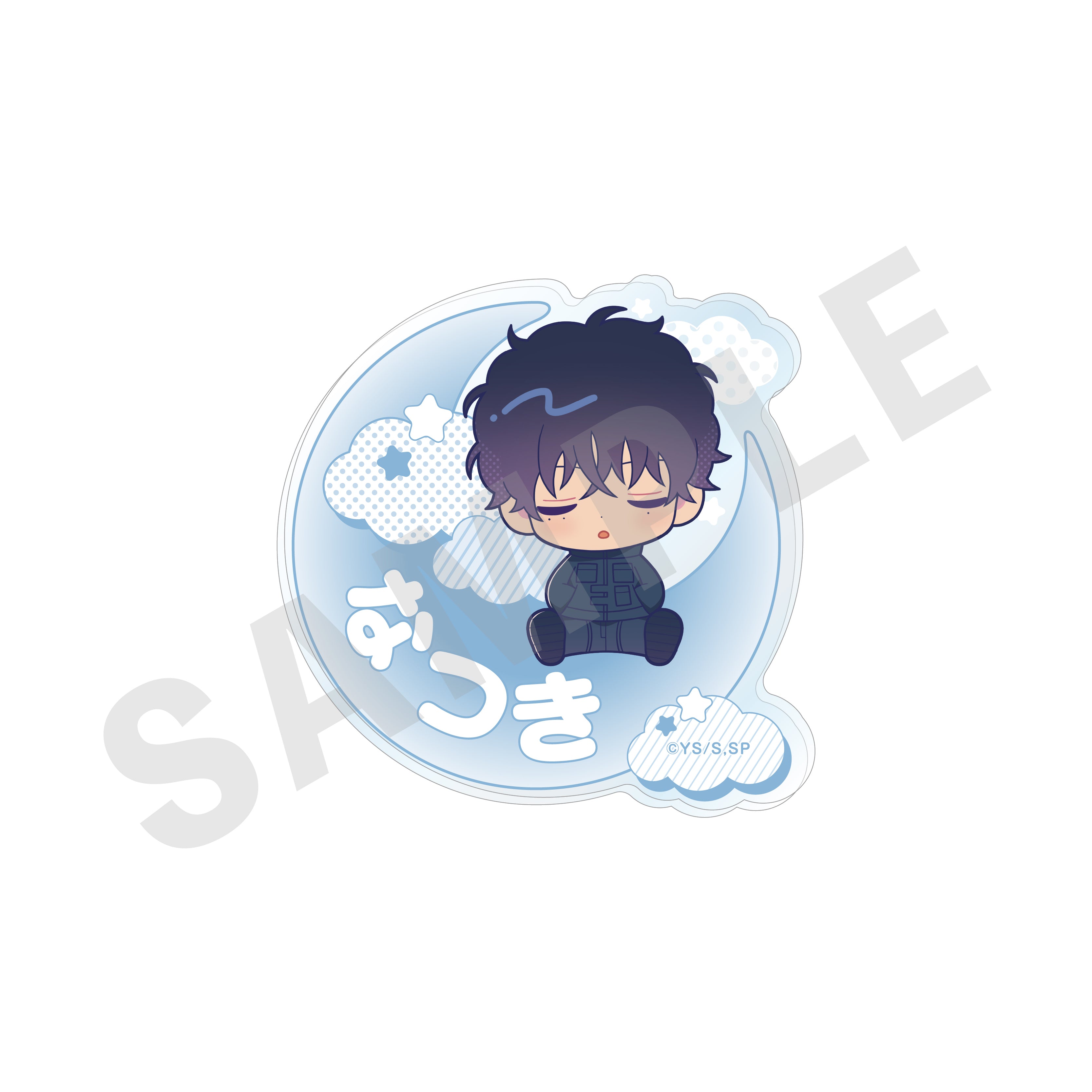 SAKAMOTO DAYS のグッズ、夏生のアクリルバッジの画像です