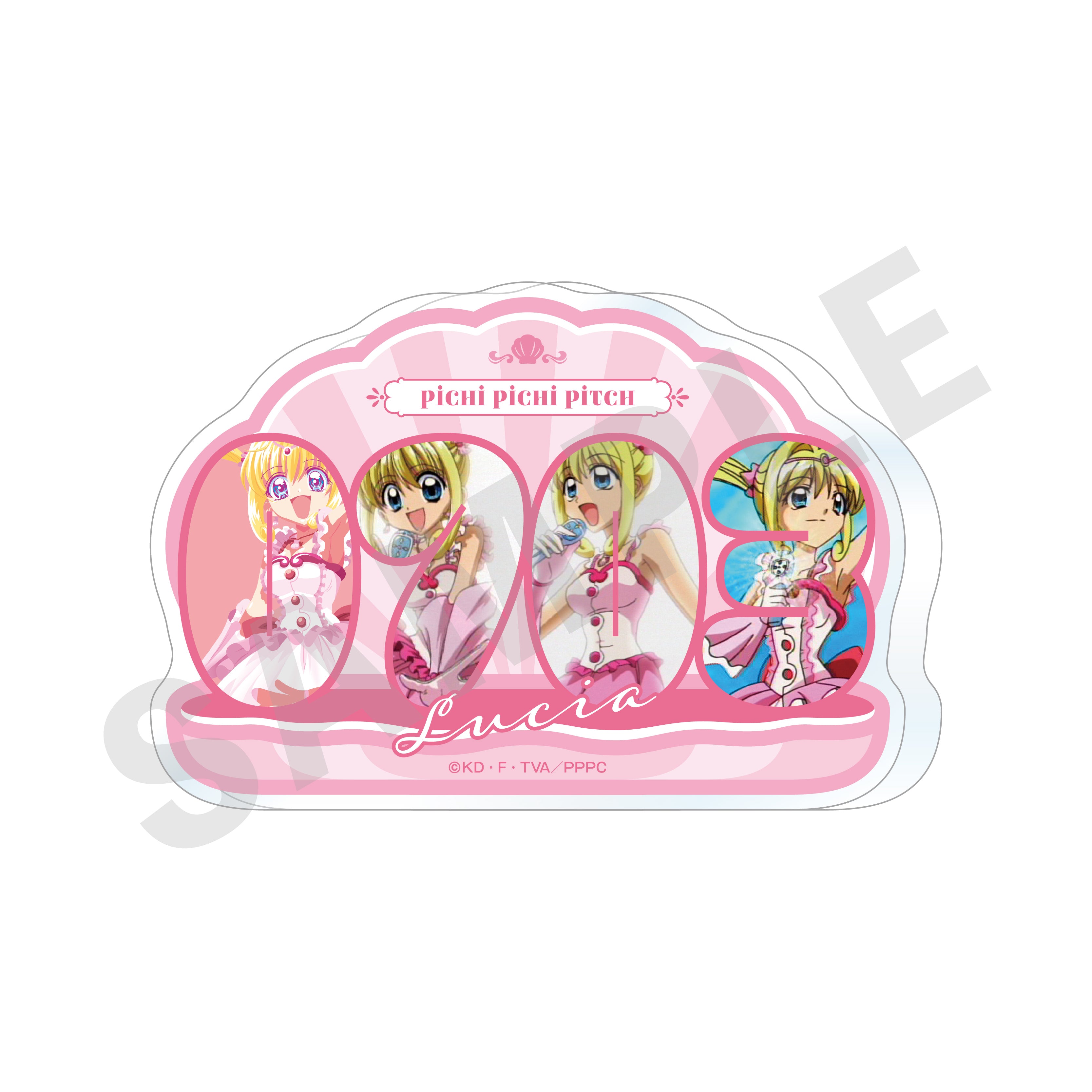 ぴちぴちピッチ ~favorite series~のグッズ、るちあのアクリルプレートの画像です