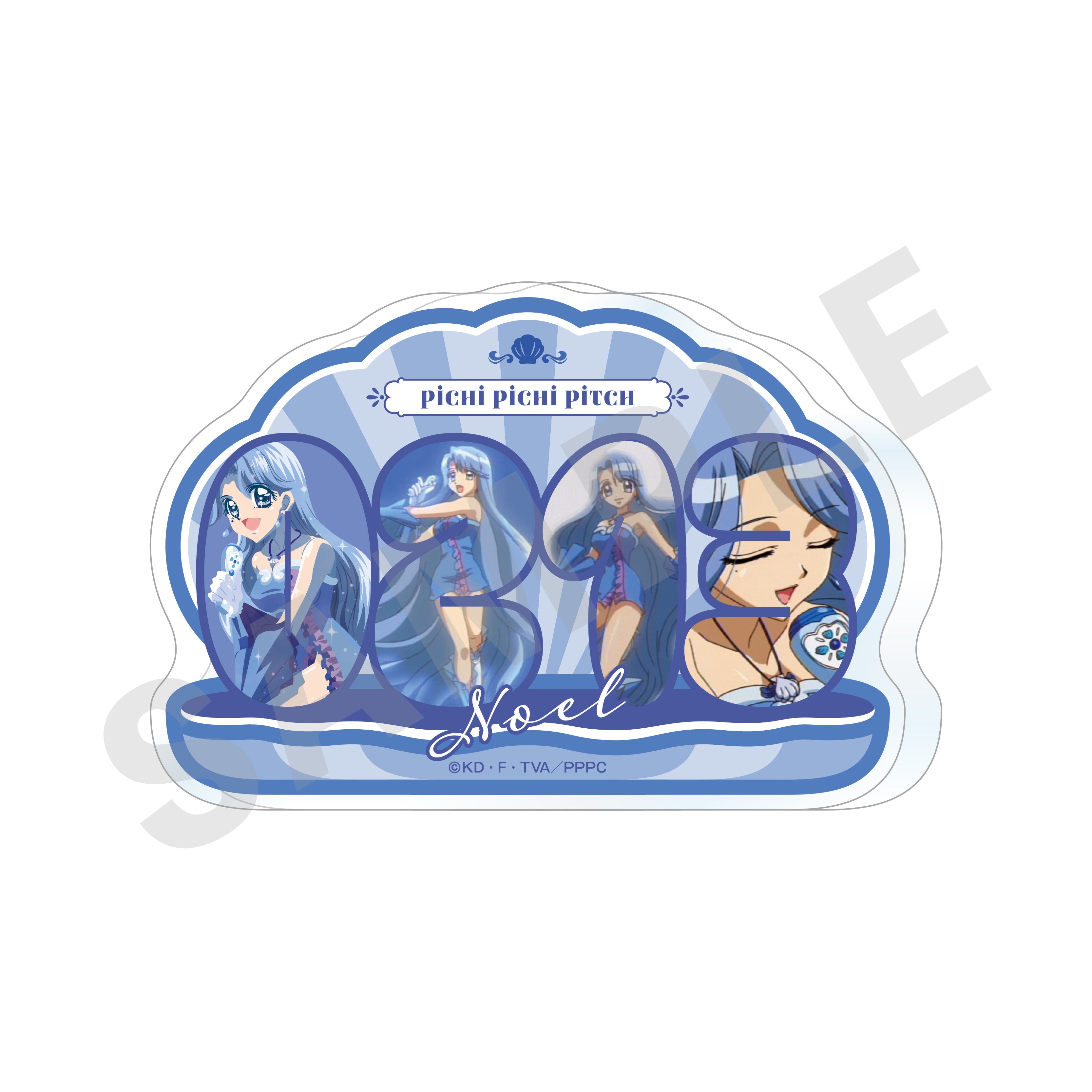 ぴちぴちピッチ ~favorite series~のグッズ、ノエルのアクリルプレートの画像です