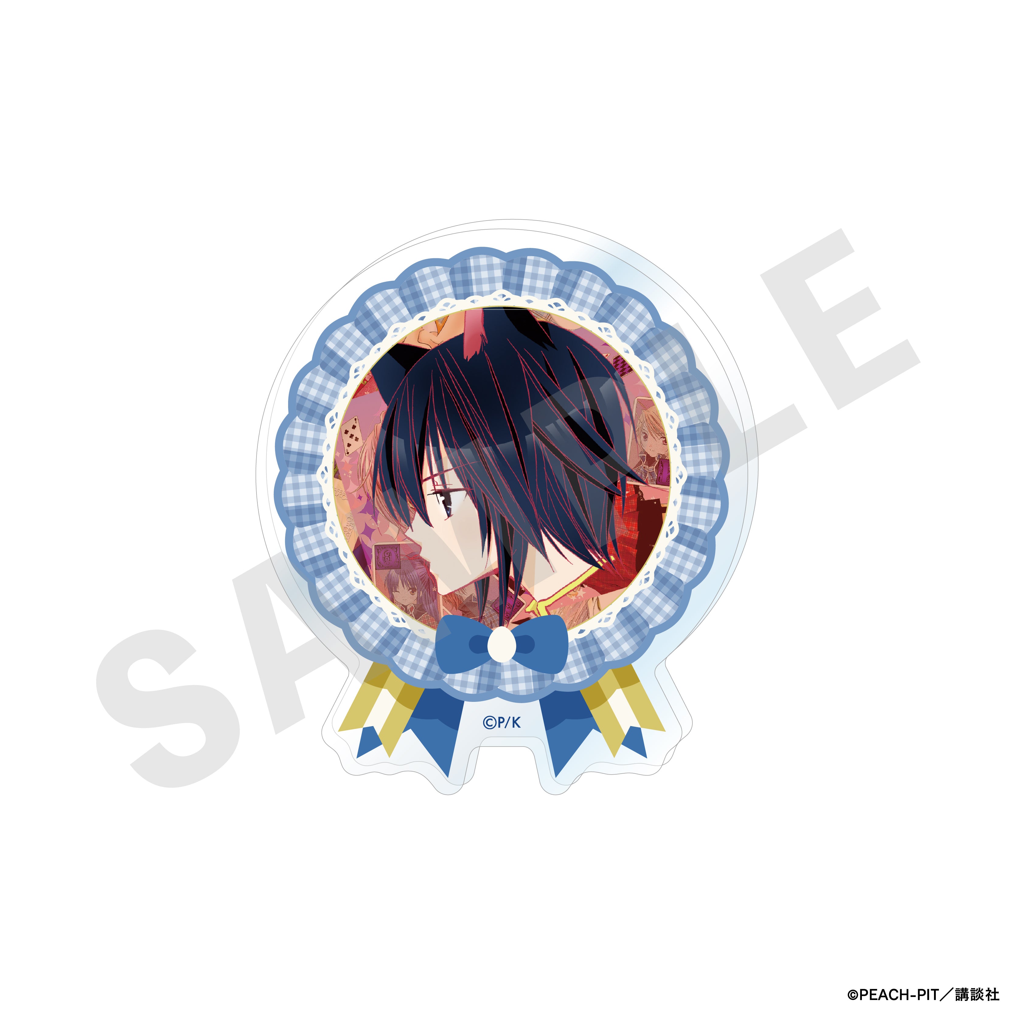 しゅごキャラ! のグッズ、月詠イクトのアクリルバッジの画像です