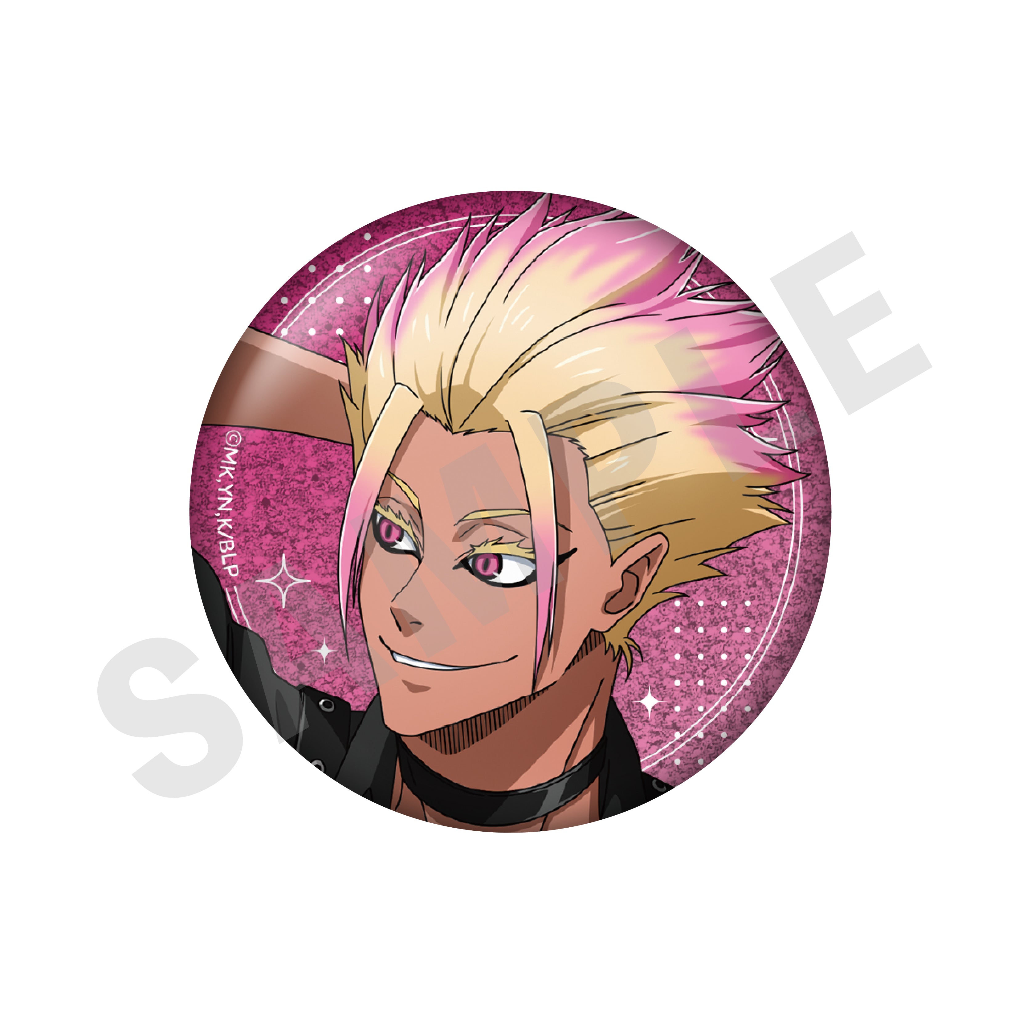 ブルーロック のグッズ、士道龍聖の缶バッジの画像です