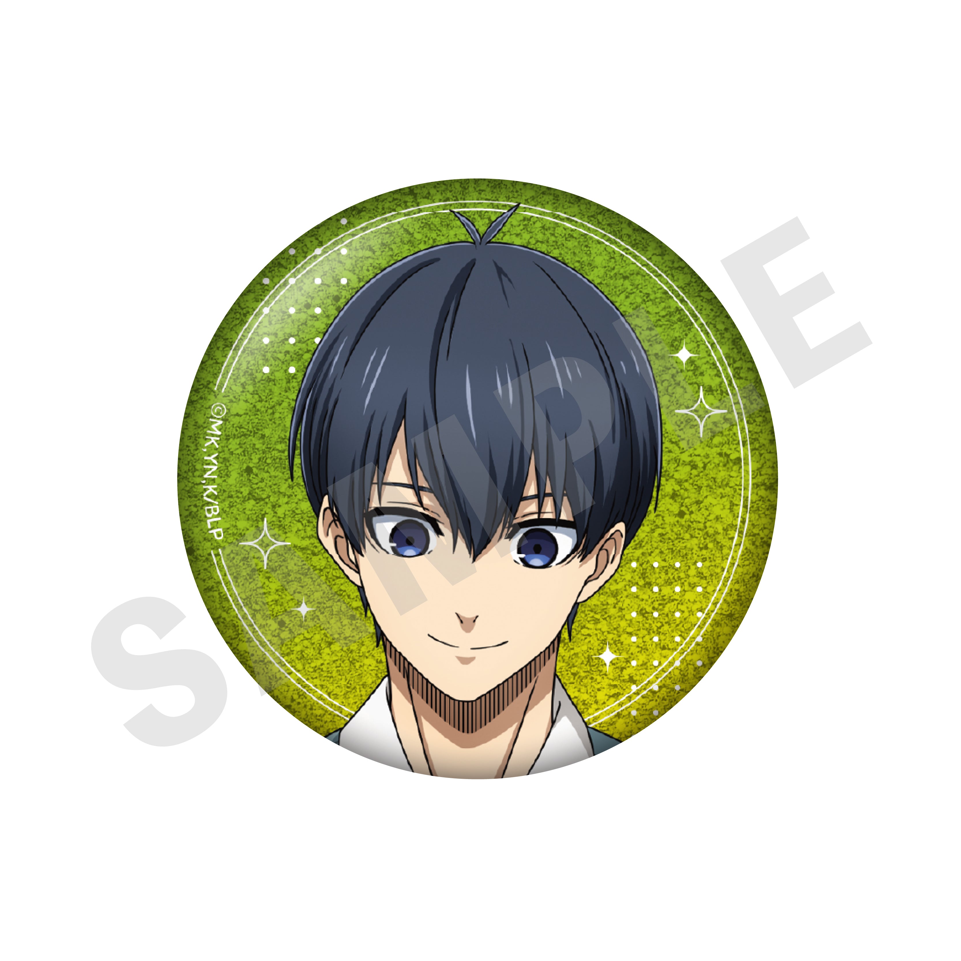 ブルーロック のグッズ、潔世一の缶バッジの画像です