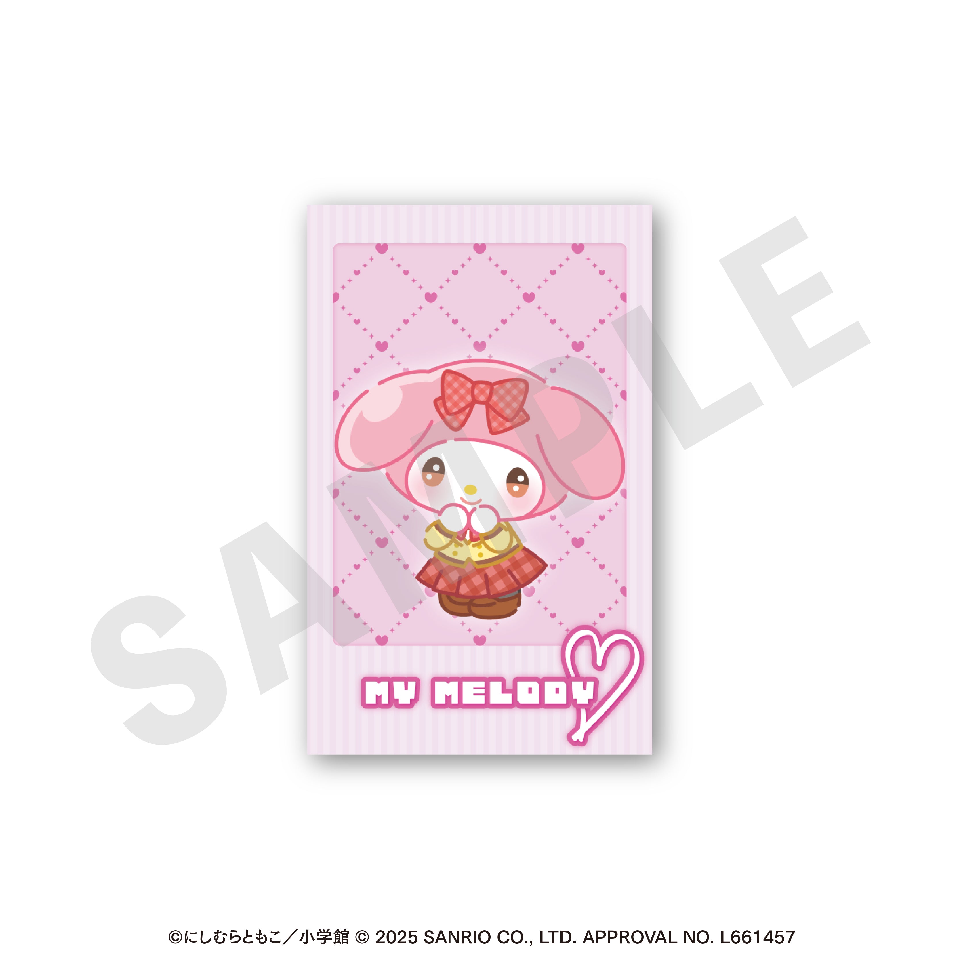 ちゃおヒロインズ×サンリオキャラクターズ のグッズ、マイメロディのカードの画像です