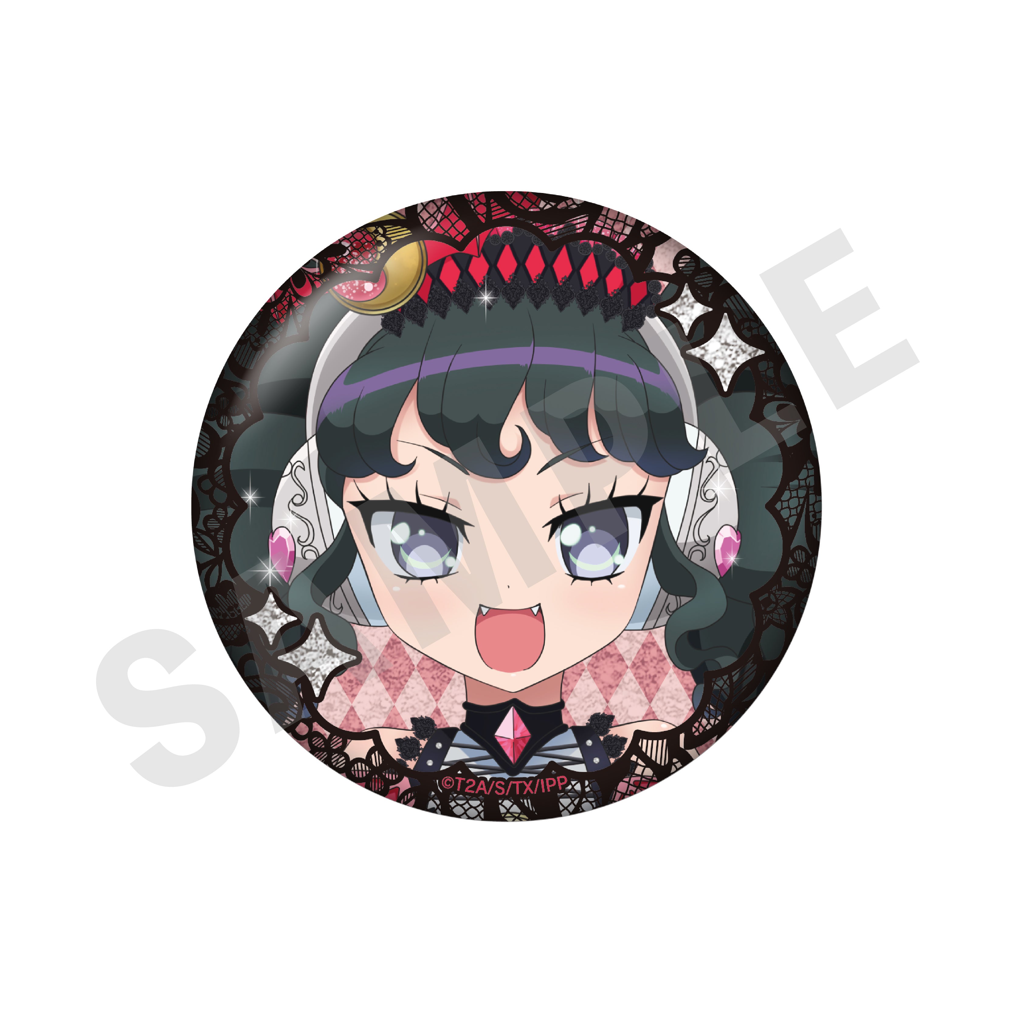 プリパラ のグッズ、ガァルルの缶バッジの画像です