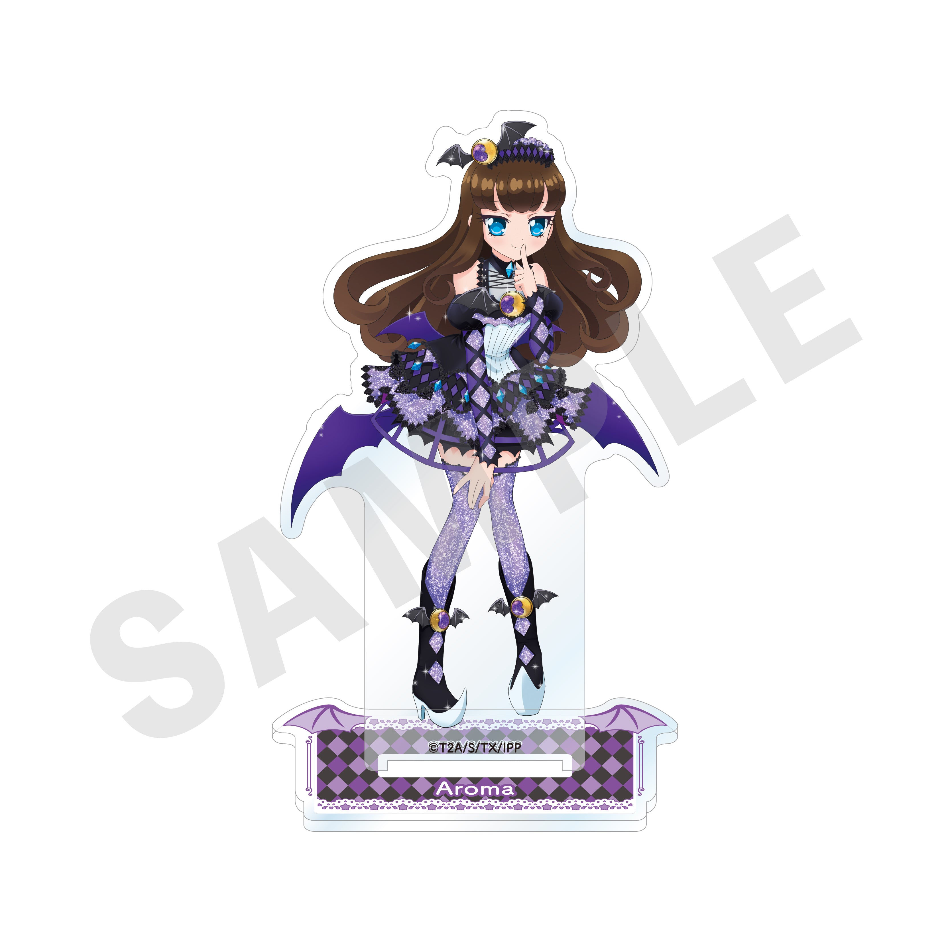 プリパラ のグッズ、黒須あろまのアクリルスタンドの画像です