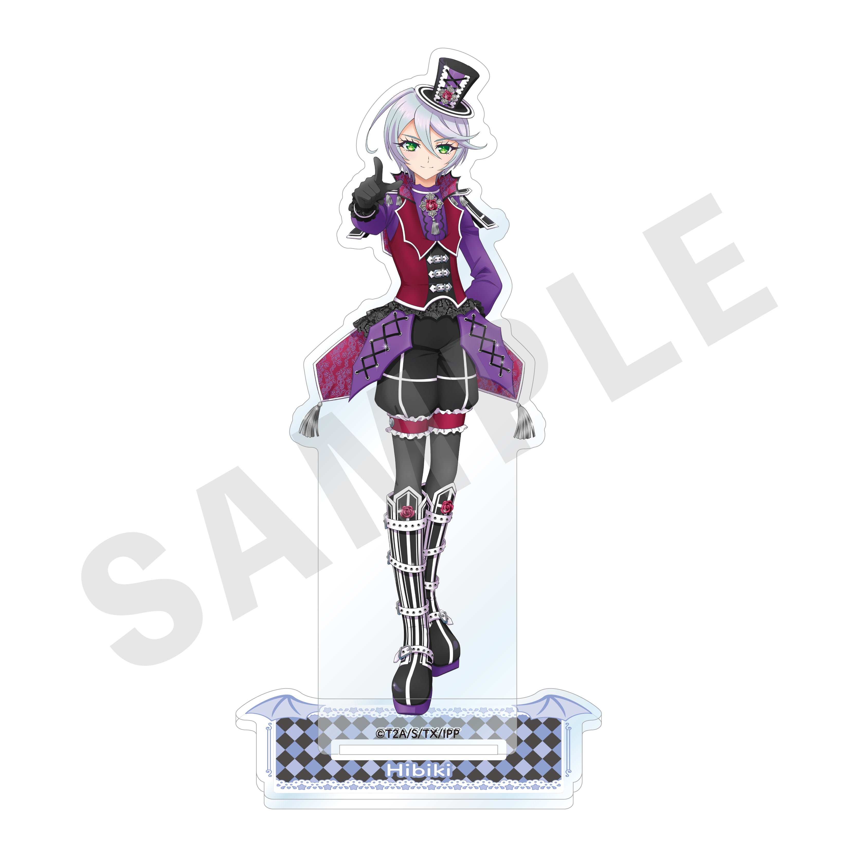 プリパラ のグッズ、紫京院ひびきのアクリルスタンドの画像です