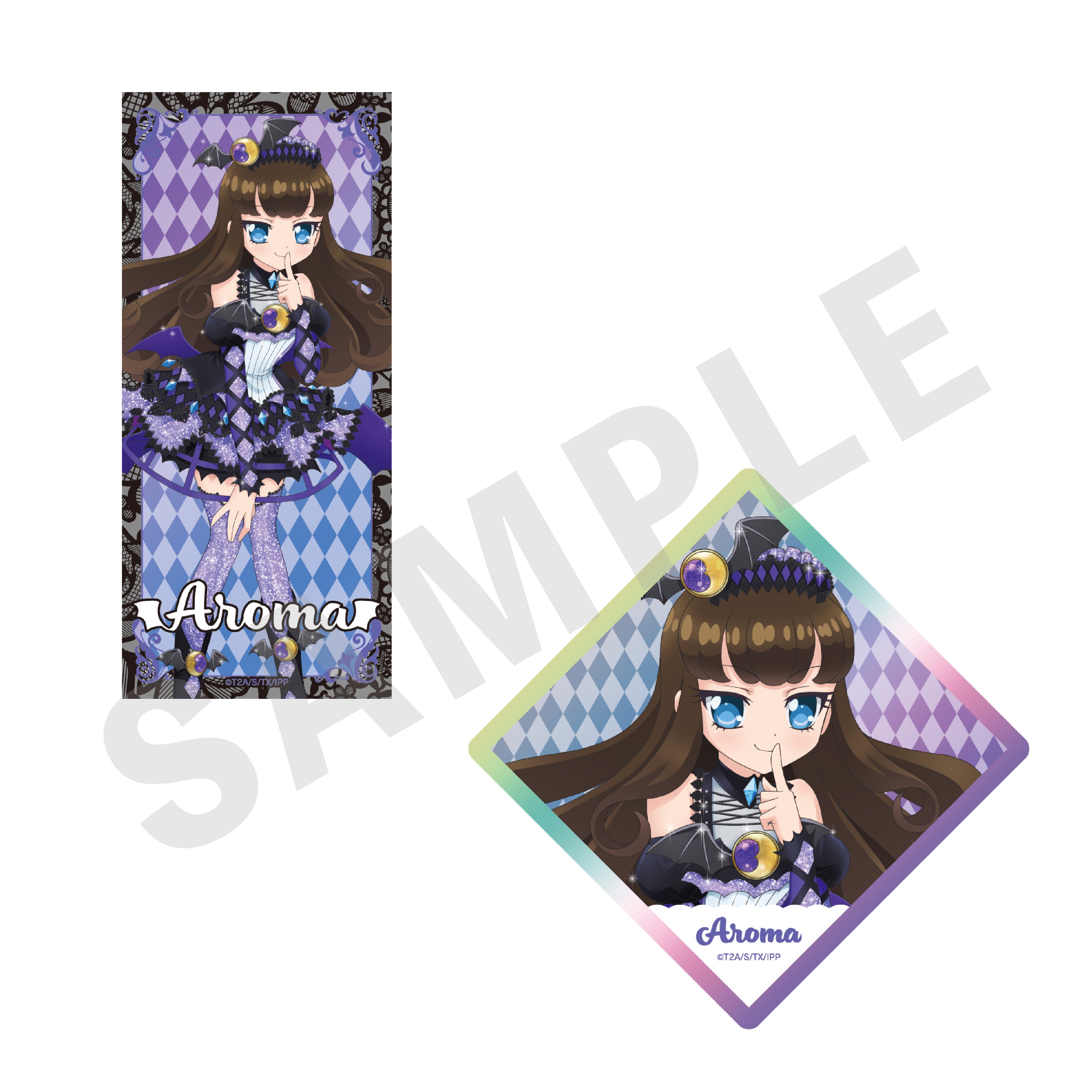 プリパラ のグッズ、黒須あろまのステッカーの画像です
