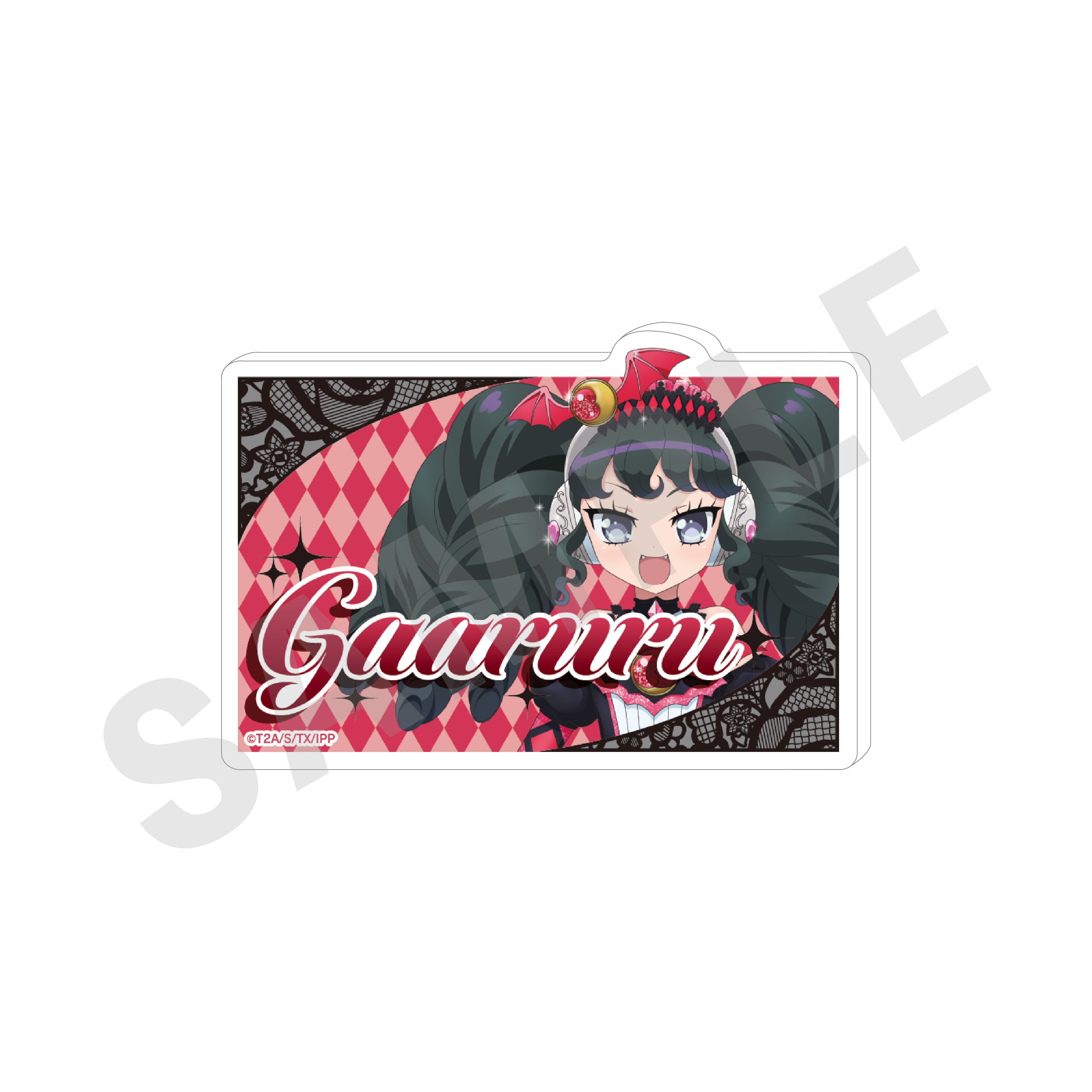 プリパラ のグッズ、ガァルルのアクリルバッジの画像です