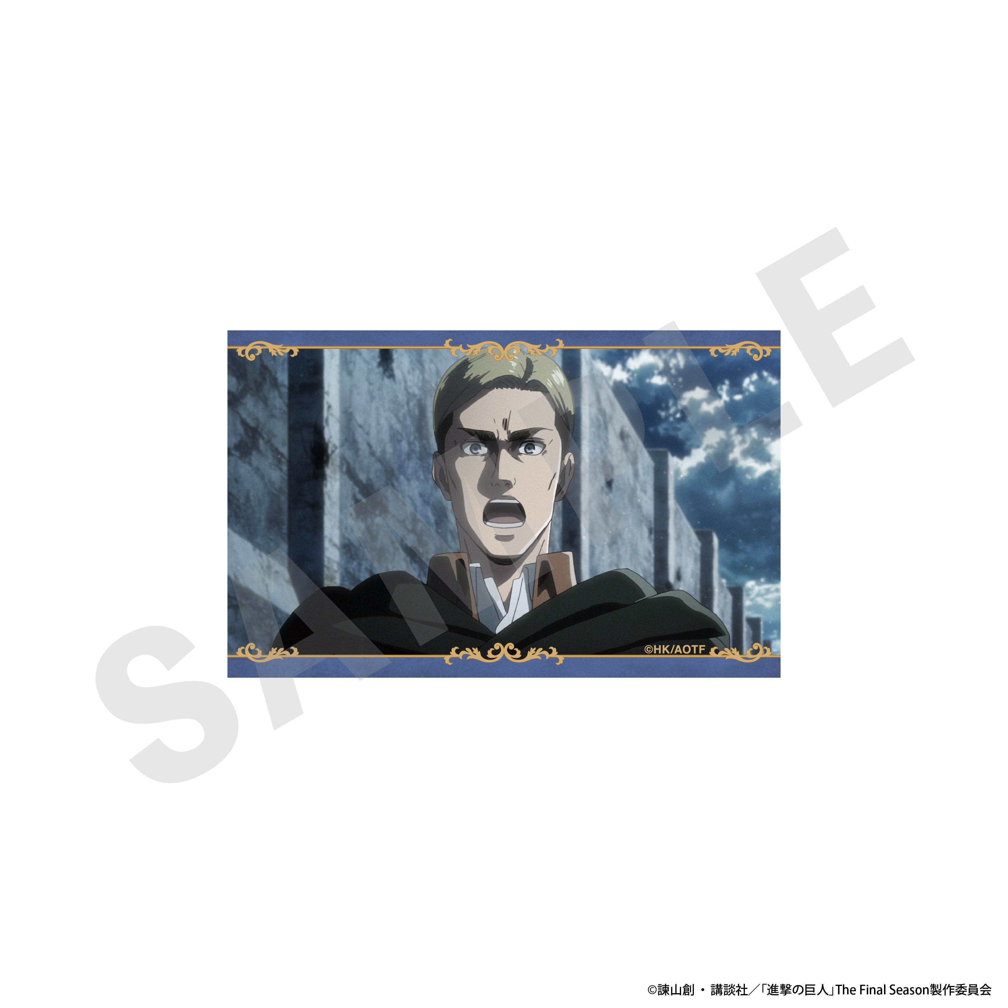 進撃の巨人 のグッズ、エルヴィンのカードの3枚目の画像です