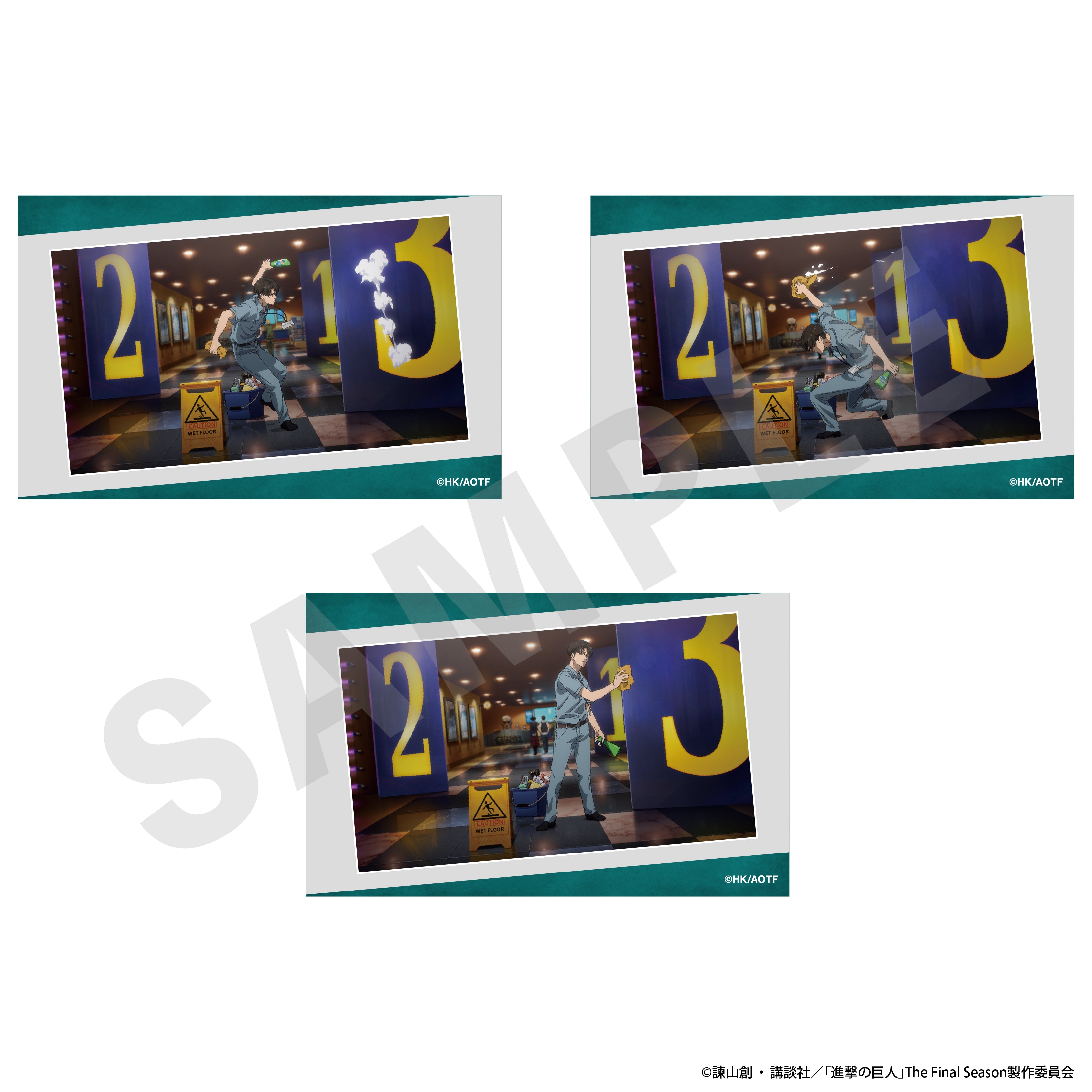 進撃の巨人 のグッズ、リヴァイのカードの1枚目の画像です