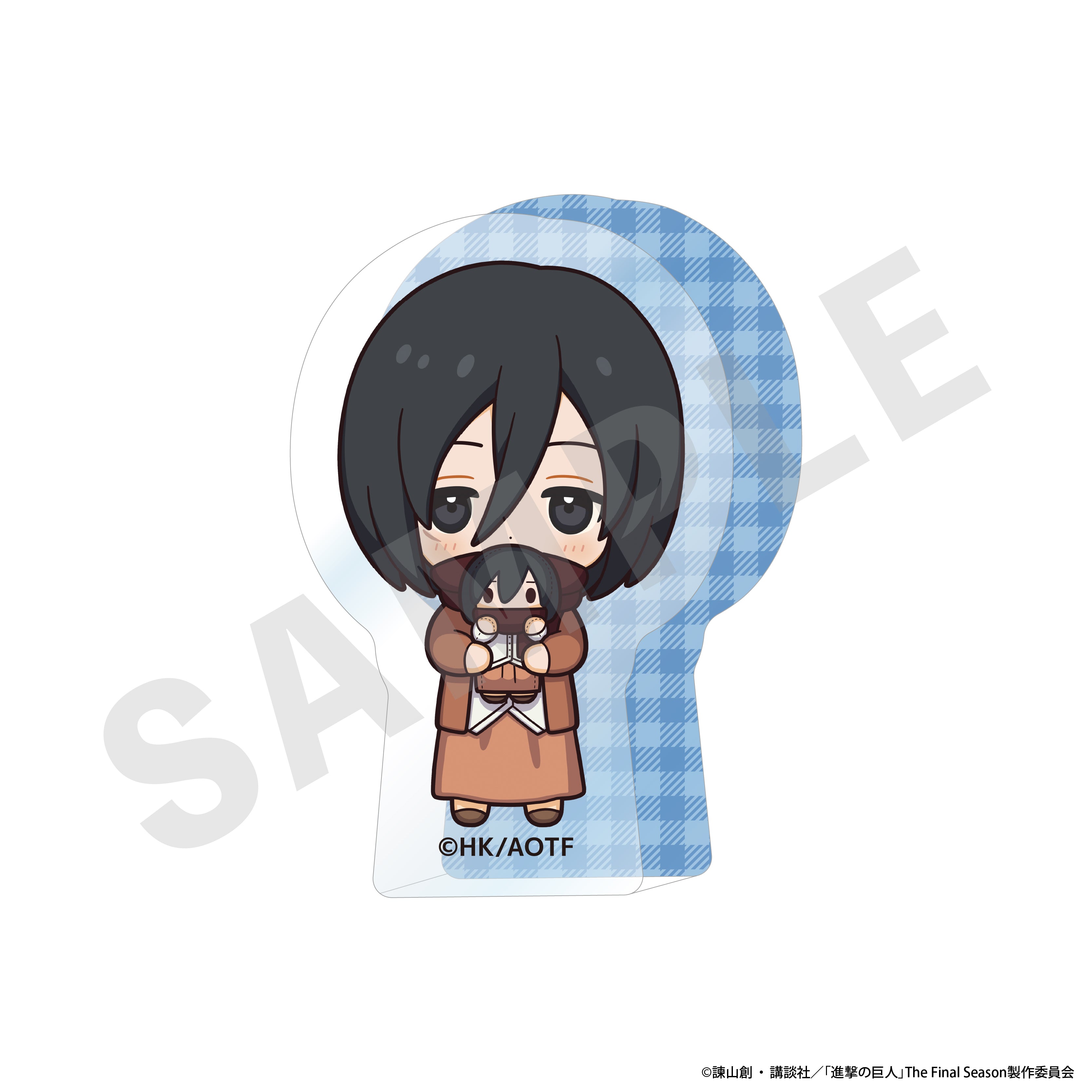 進撃の巨人 のグッズ、ミカサのアクリルブロックの画像です