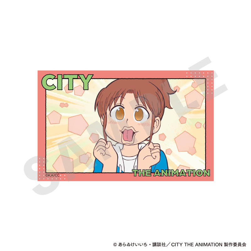 CITY THE ANIMATION ~favorite series~のグッズ、南雲美鳥・にーくら・泉わこ・雨飾えり・真壁まつり・真壁鶴菱・真壁立涌のカードの3枚目の画像です