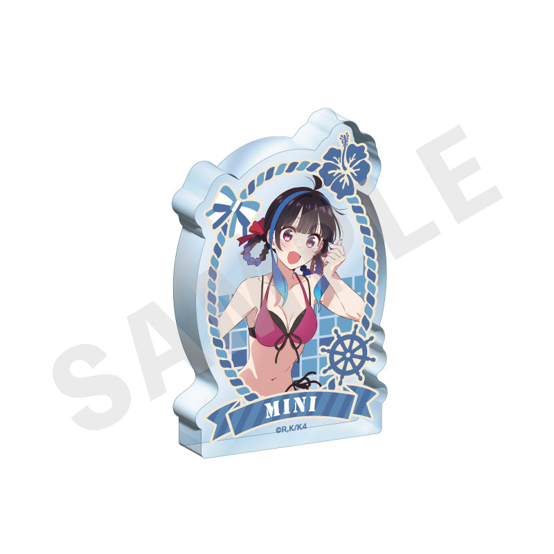 彼女、お借りします のグッズ、八重森みにのアクリルブロックの画像です