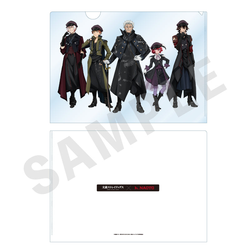 文豪ストレイドッグス マルイ限定クリアファイル全種類セット 文豪ストレイドッグス × h.NAOTO 於 マルイ 猟犬襲来 篇
