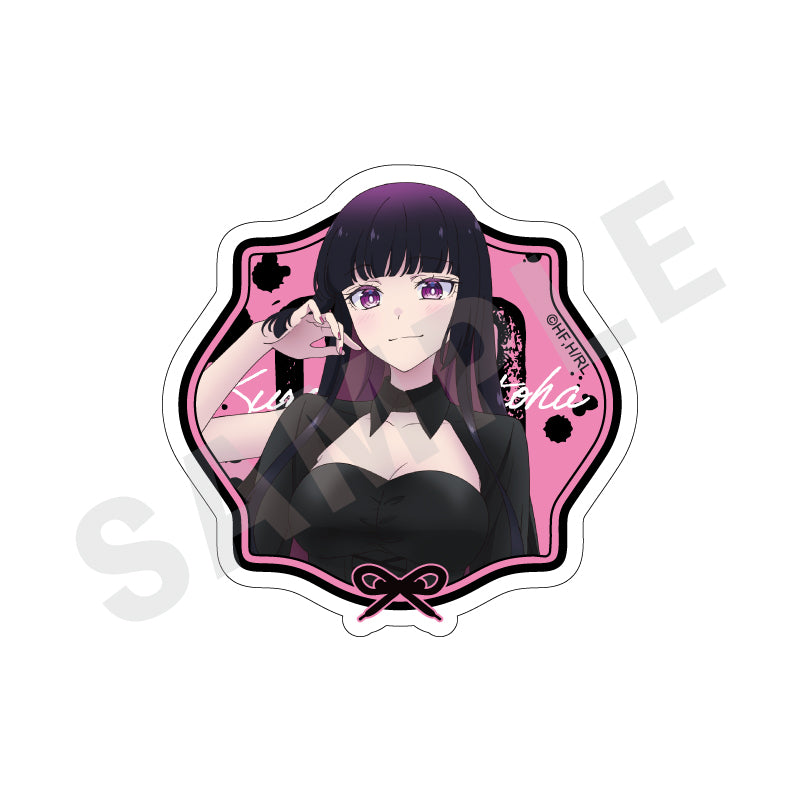 ロックは淑女の嗜みでして のグッズ、黒鉄音羽のダイカットステッカーの画像です