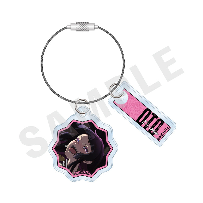 ロックは淑女の嗜みでして のグッズ、黒鉄音羽のワイヤー付きアクリルチャームの画像です