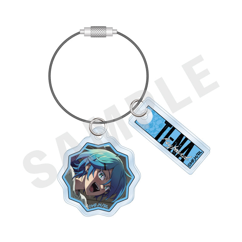 ロックは淑女の嗜みでして のグッズ、院瀬見ティナのワイヤー付きアクリルチャームの画像です