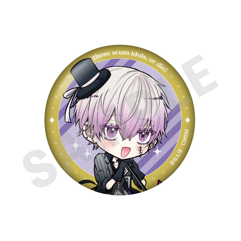 ゴミカスアイドル更生させないと私が死ぬ のグッズ、槍原ルイの缶バッジの画像です