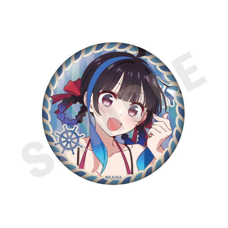 彼女、お借りします のグッズ、八重森みにの缶バッジの画像です