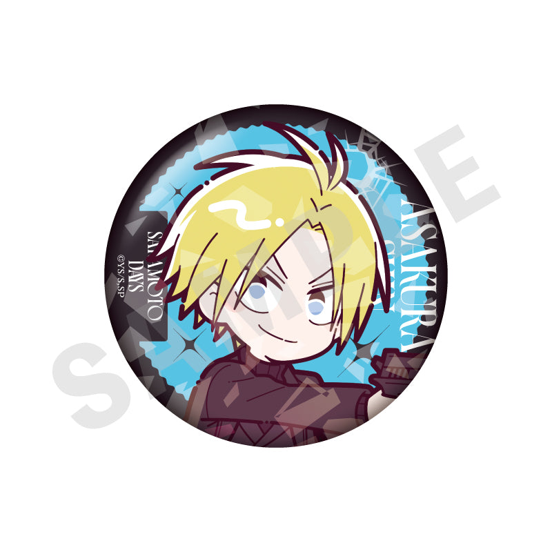 SAKAMOTO DAYS のグッズ、シンの缶バッジの画像です