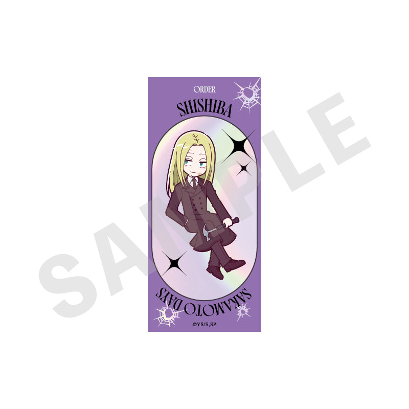 SAKAMOTO DAYS のグッズ、神々廻のステッカーの画像です